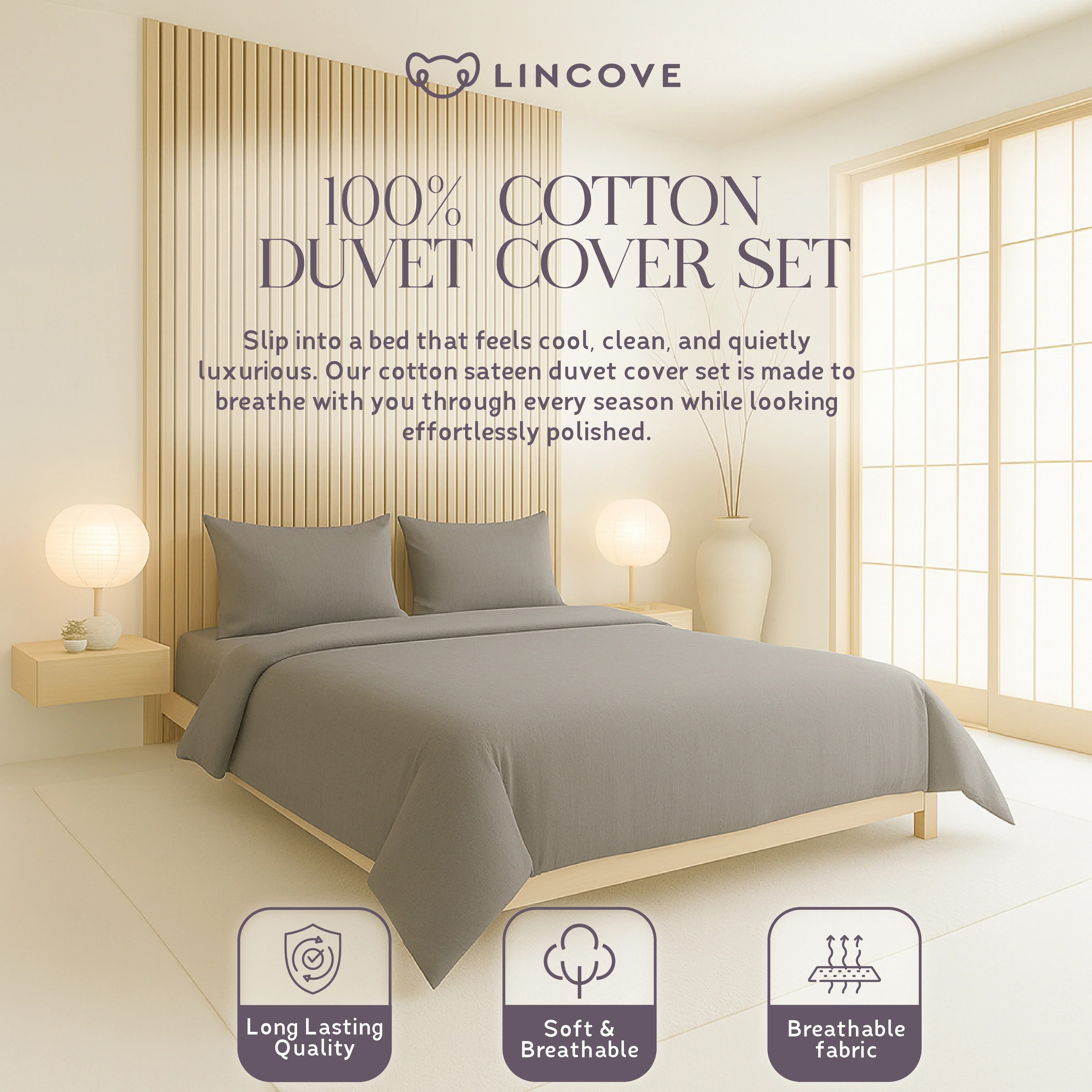 100% Cotton Duvet Cover Set - Classic Hotel Collection - Image 23