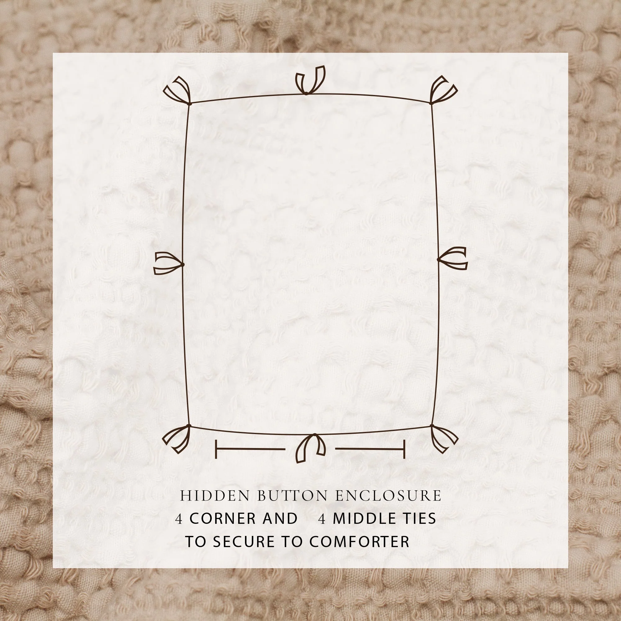 100% Cotton Honeycomb Waffle Duvet Set - Mattea Collection - Image 17