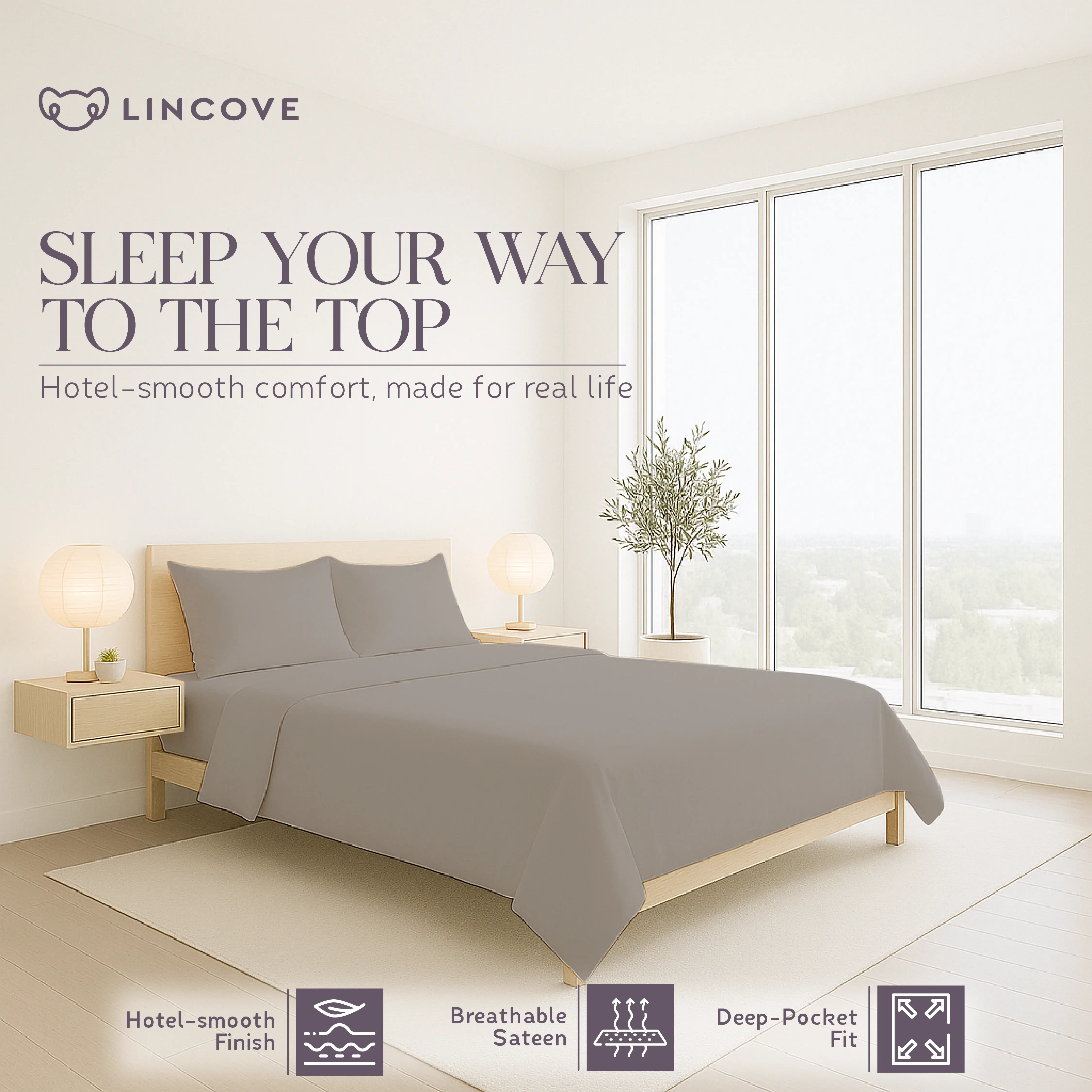100% Cotton Sheet Set | Luxe Hotel Collection - Image 18