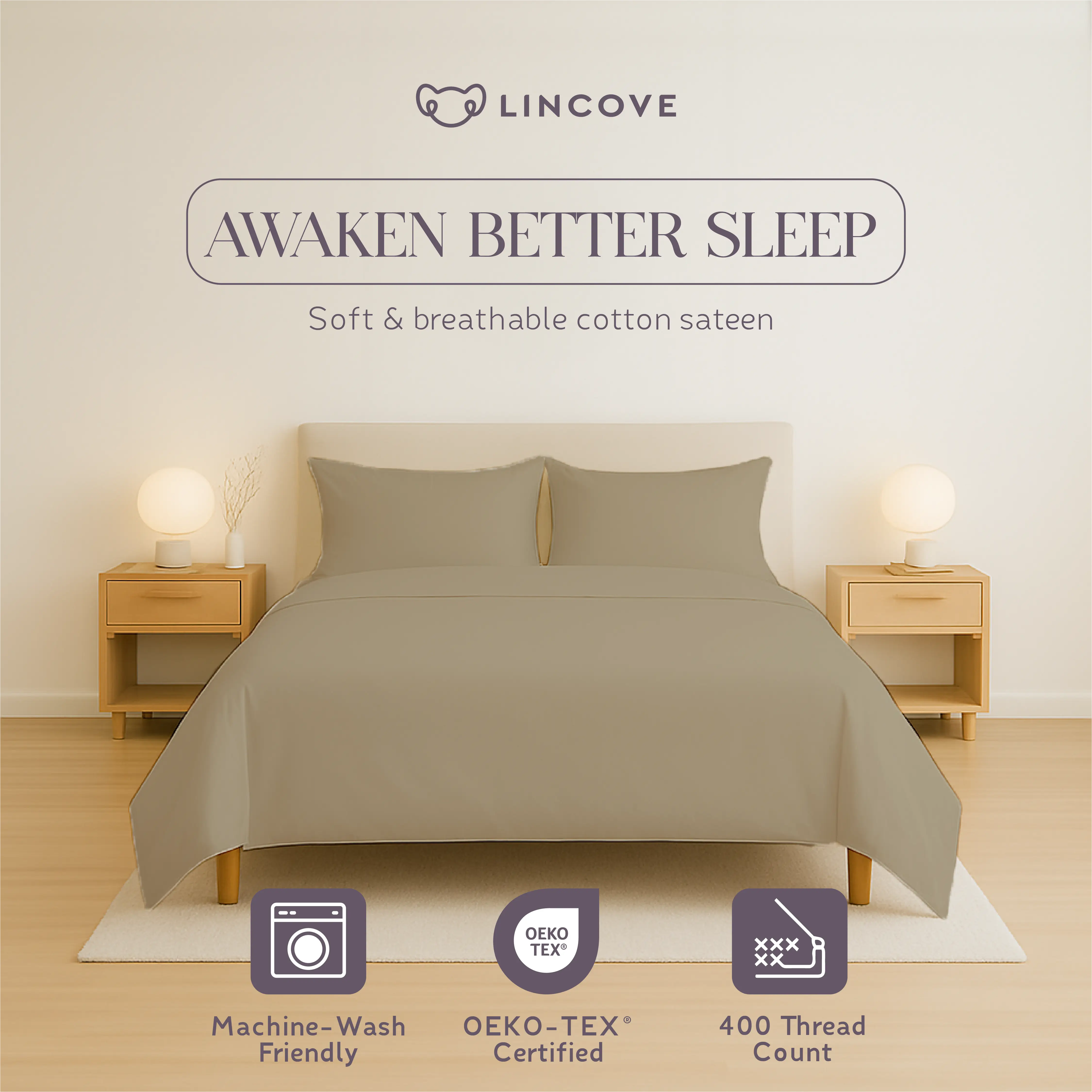 100% Cotton Sheet Set | Luxe Hotel Collection - Image 35