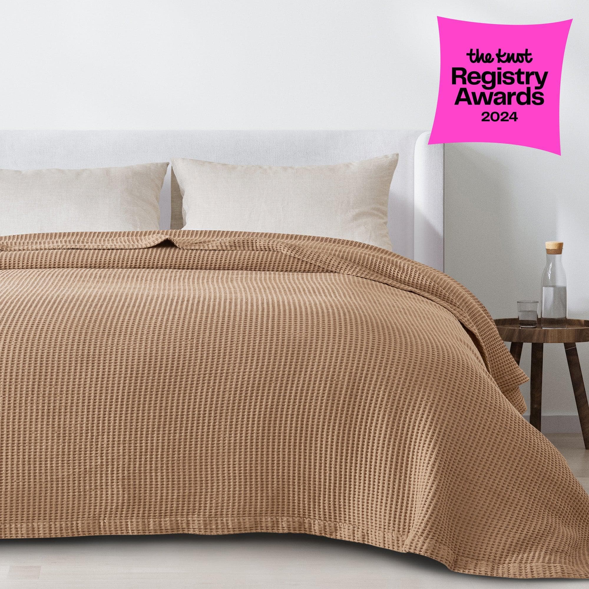 100% Cotton Waffle Weave Blanket - Mikala Collection - Image 66