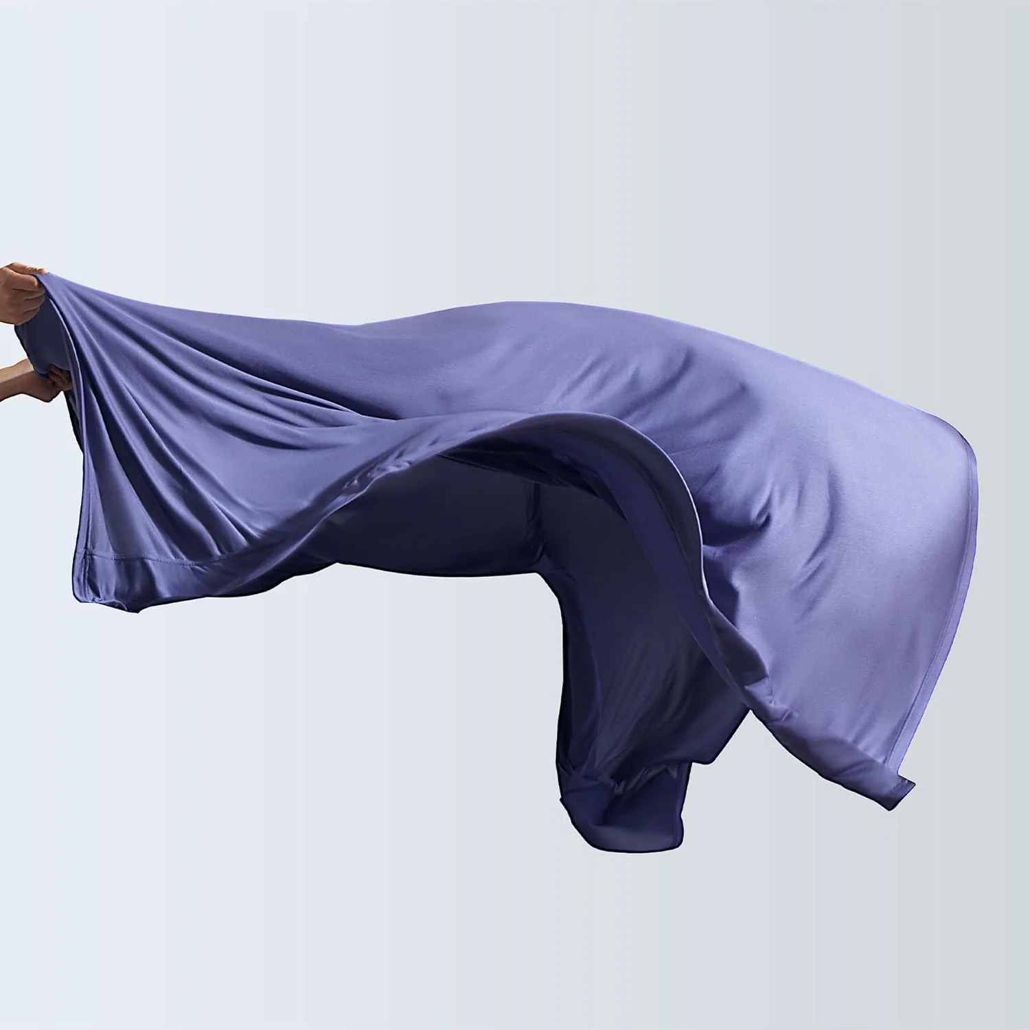 100% Microfiber Jersey Knit Sheet Set with Pillowcases - Navy - Image 2