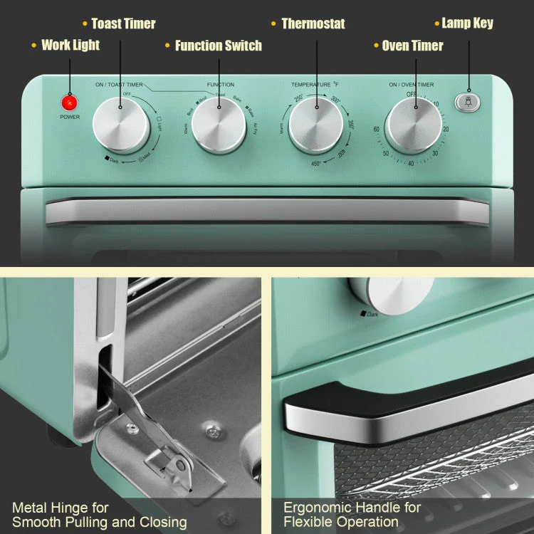19 Qt Dehydrate Air Fryer Toaster Oven - Image 6