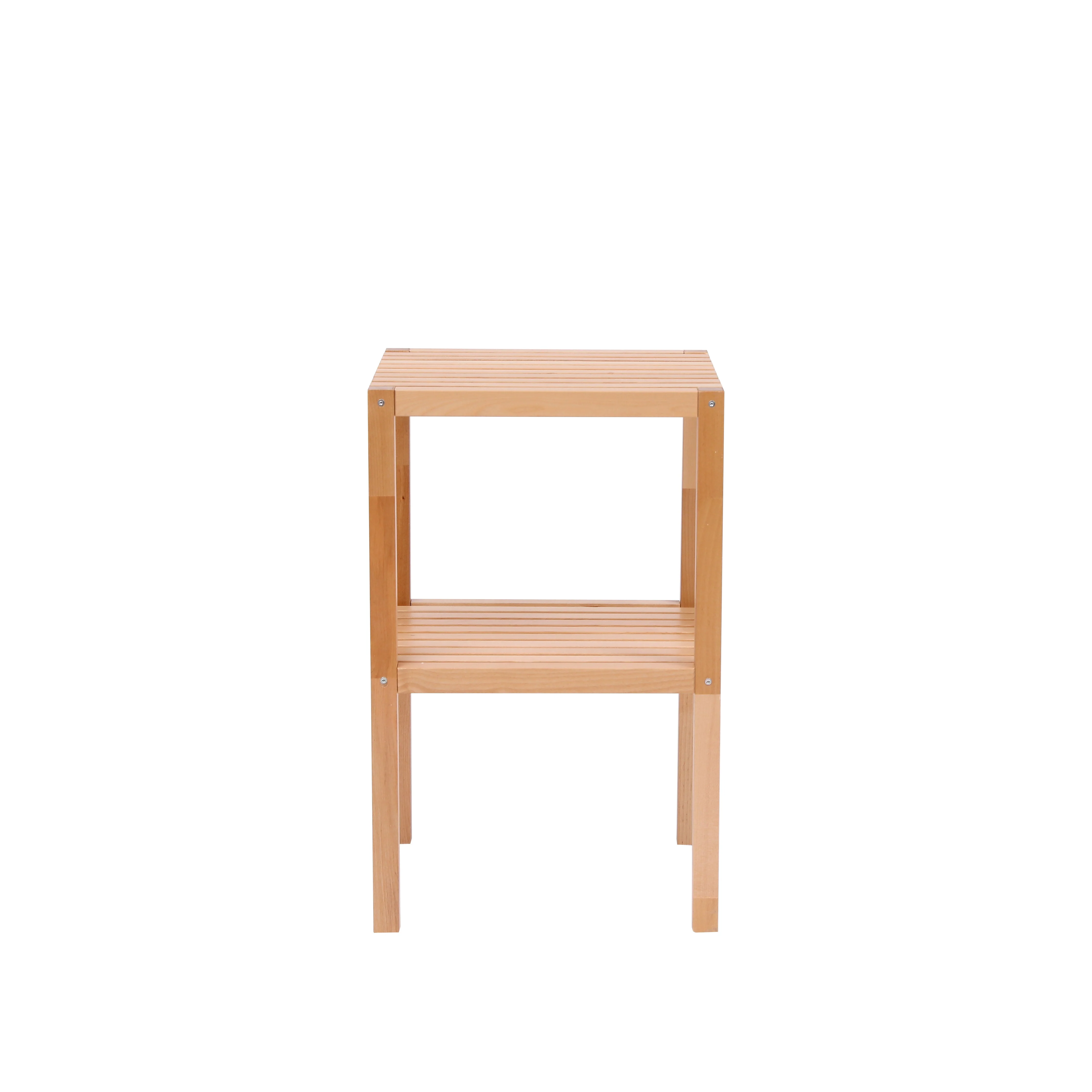 2-Tier Birch Bathroom Shelf, Multifunctional Storage Rack - Image 3