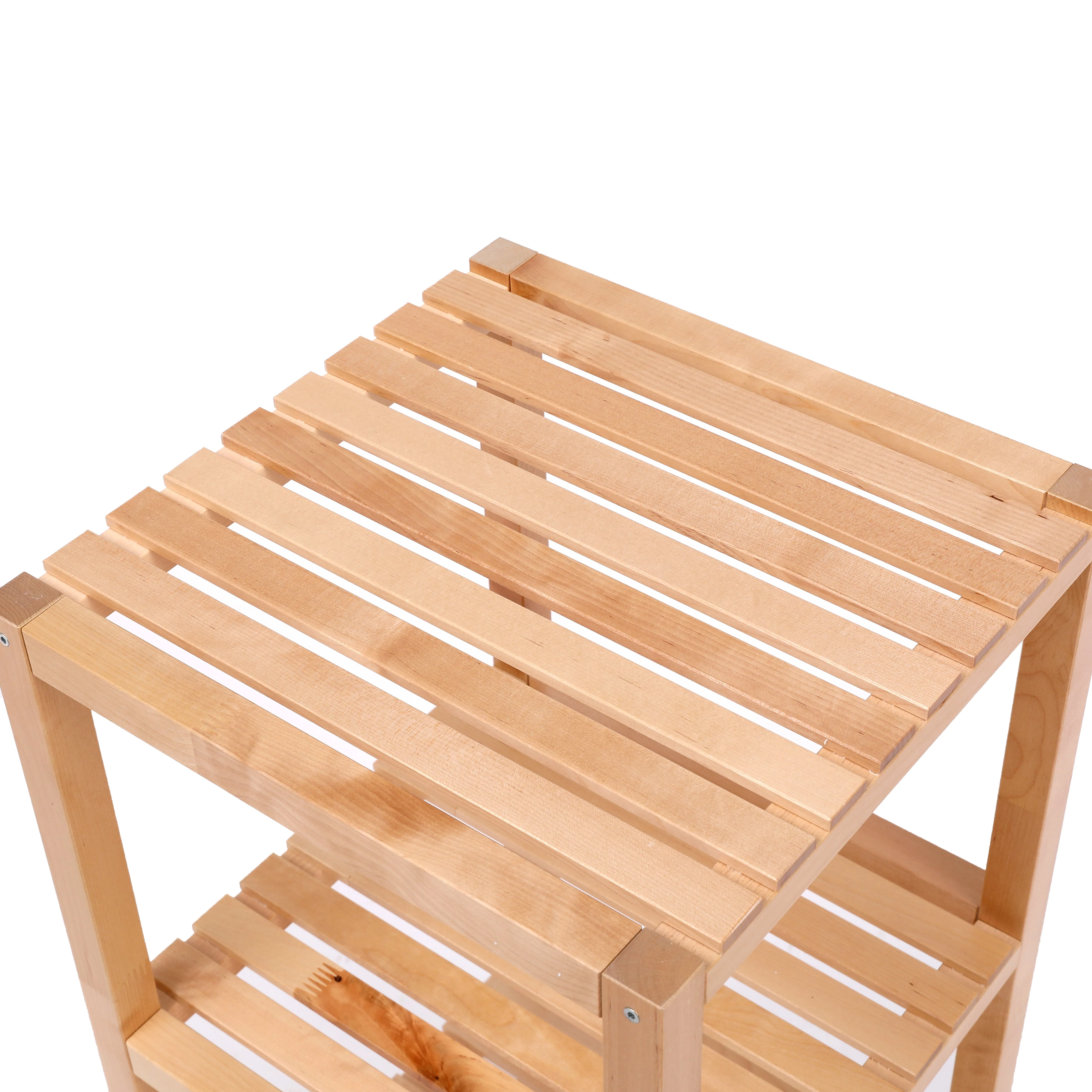 2-Tier Birch Bathroom Shelf, Multifunctional Storage Rack - Image 7