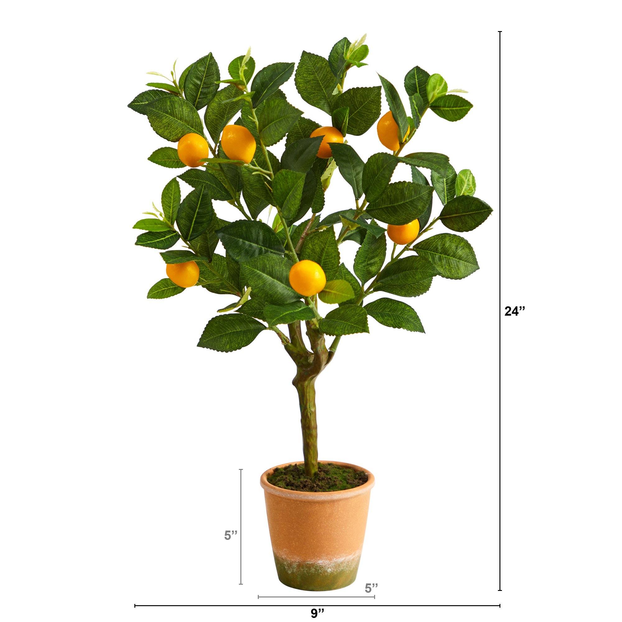 24” Lemon Artificial Tree - Image 2