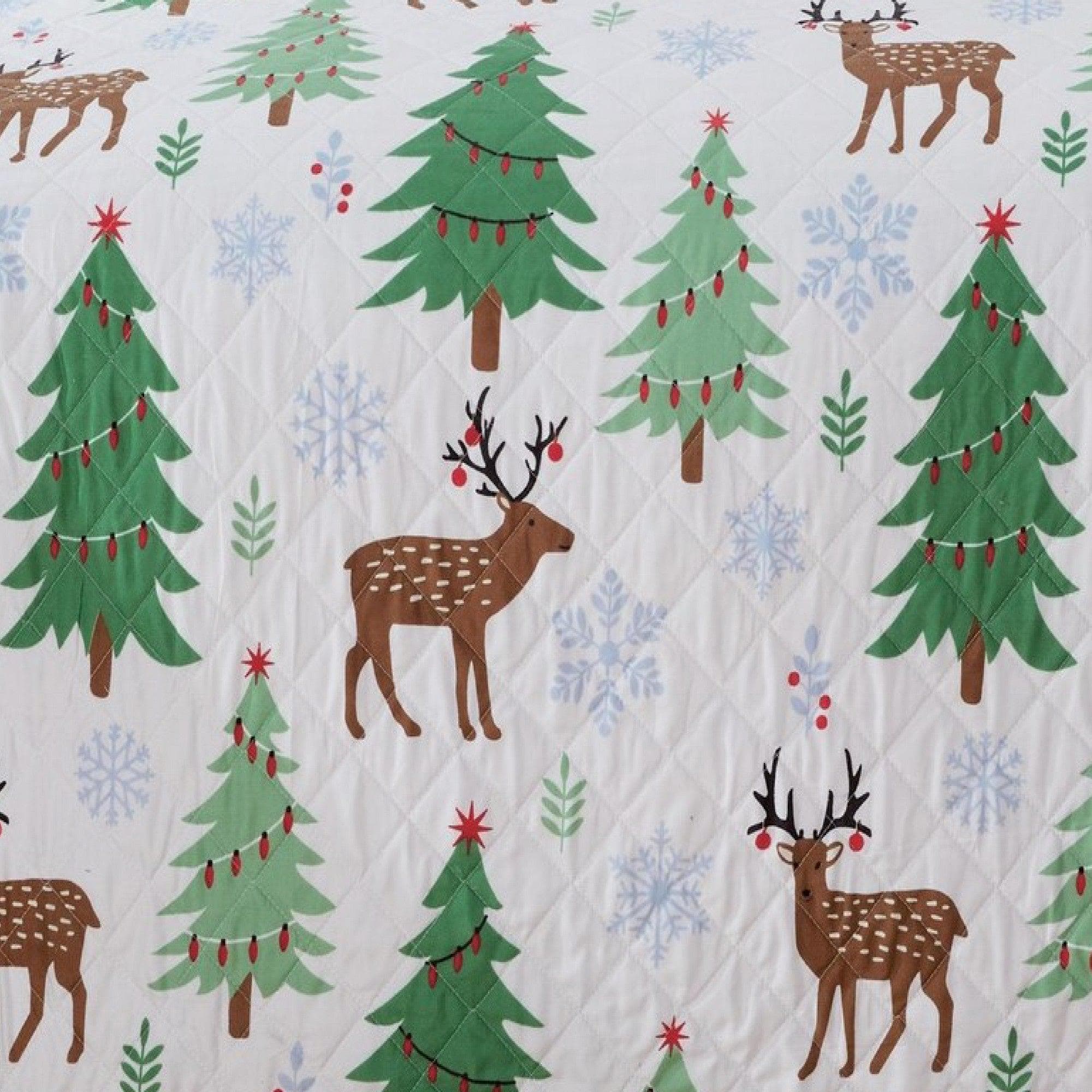 3-Piece Holiday Quilt - Holly Collection - Image 6