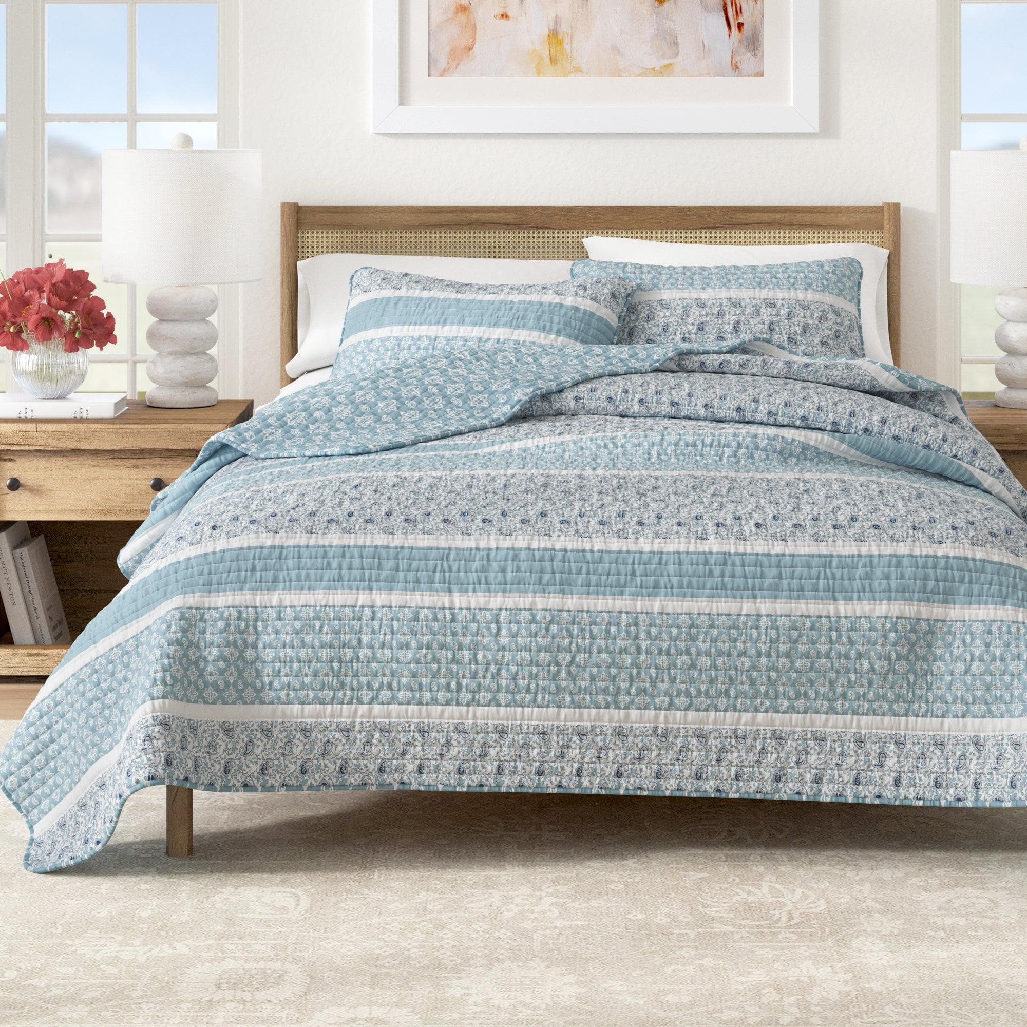 3-Piece Stripe Quilt - Kadi Collection - Image 7