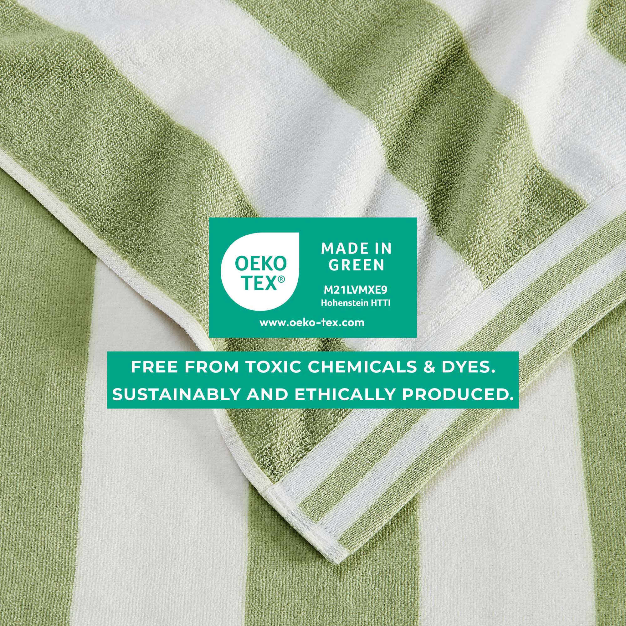4 Pack Striped Cabana Beach Towel - Edgartown Collection - Image 38