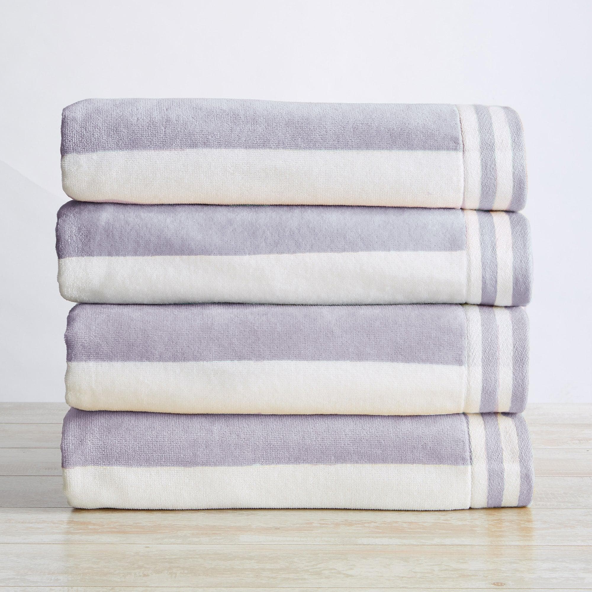 4 Pack Striped Cabana Oversized Beach Towel - Edgartown - Image 19