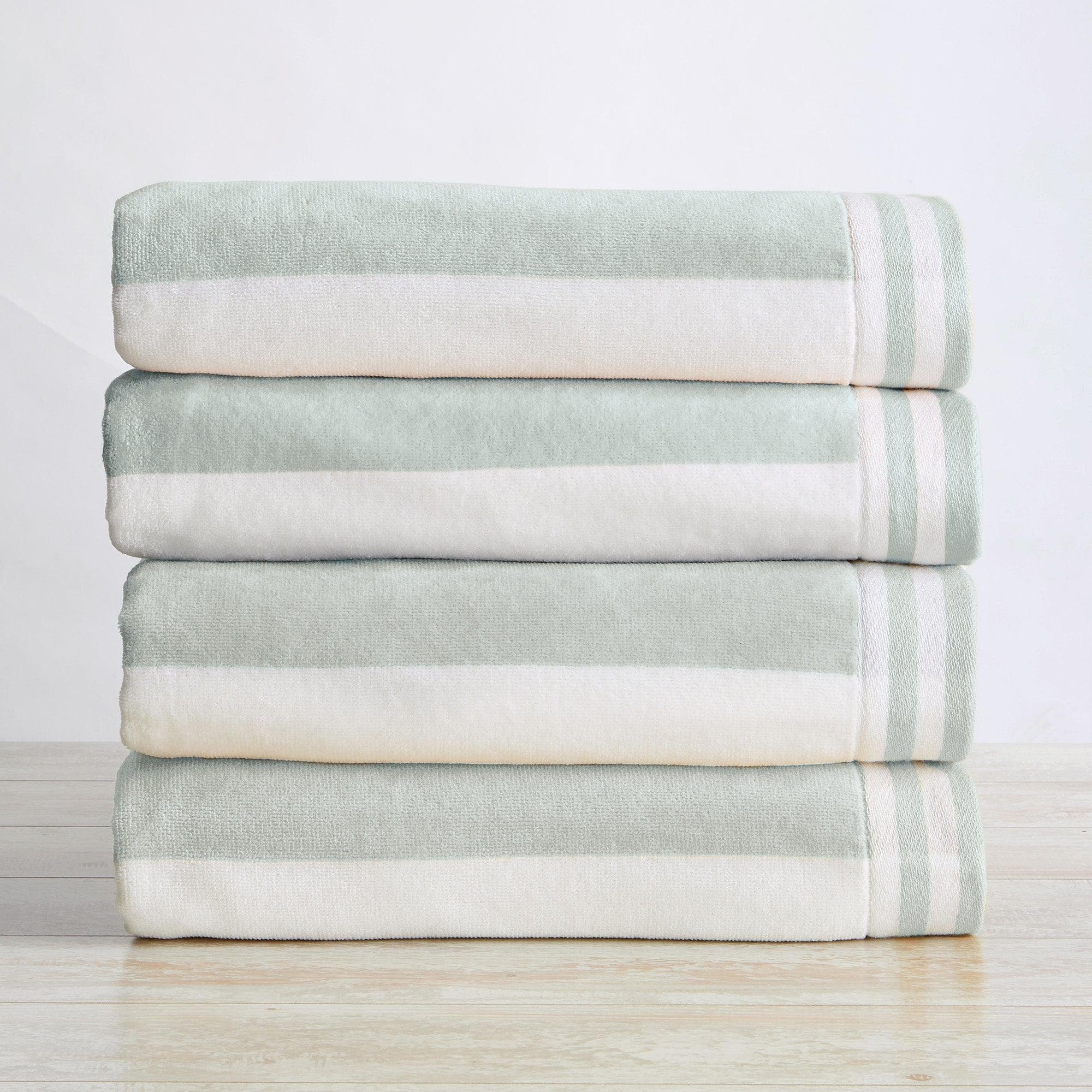 4 Pack Striped Cabana Oversized Beach Towel - Edgartown - Image 25