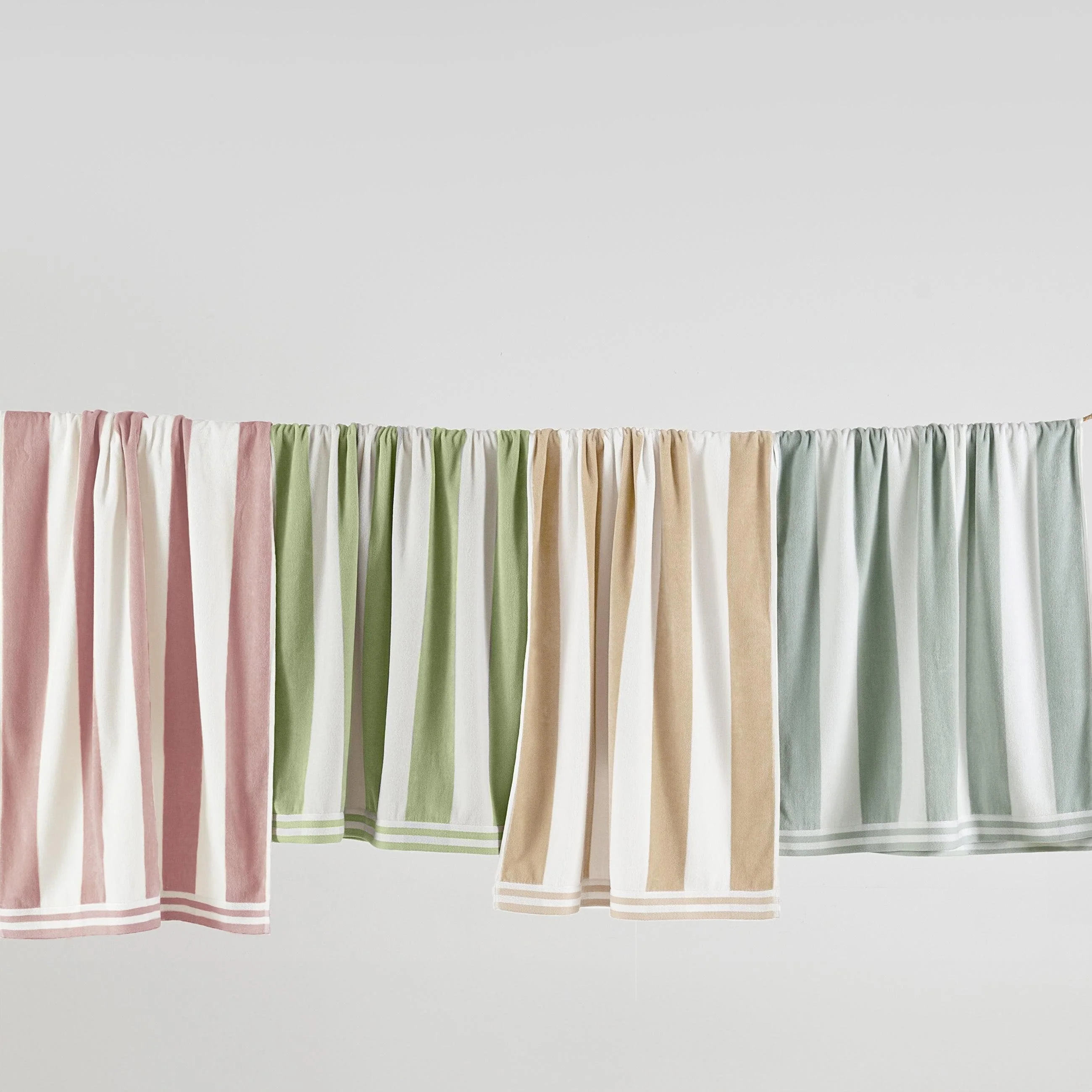4 Pack Striped Cabana Oversized Beach Towel - Edgartown - Image 34