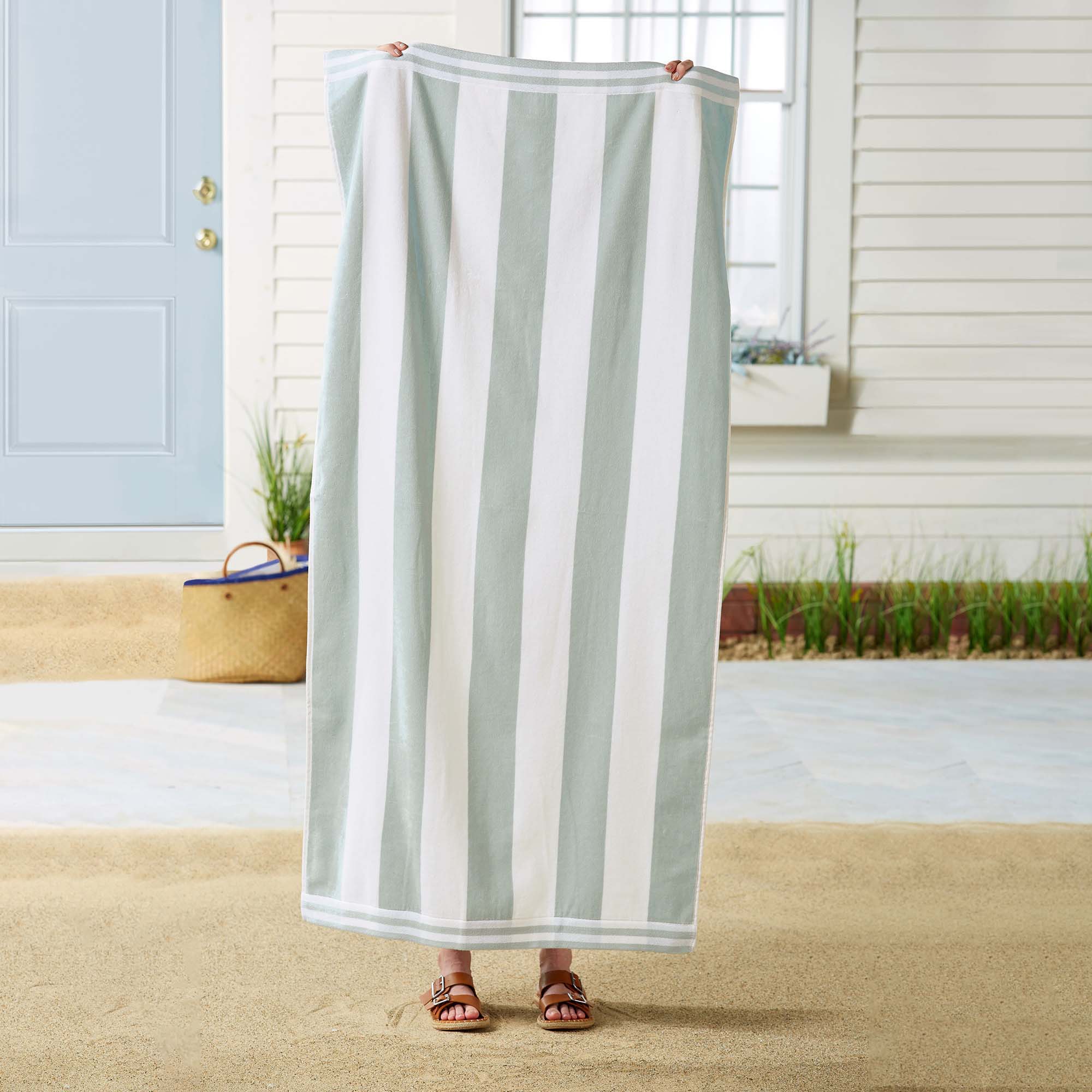 4 Pack Striped Cabana Oversized Beach Towel - Edgartown - Image 38