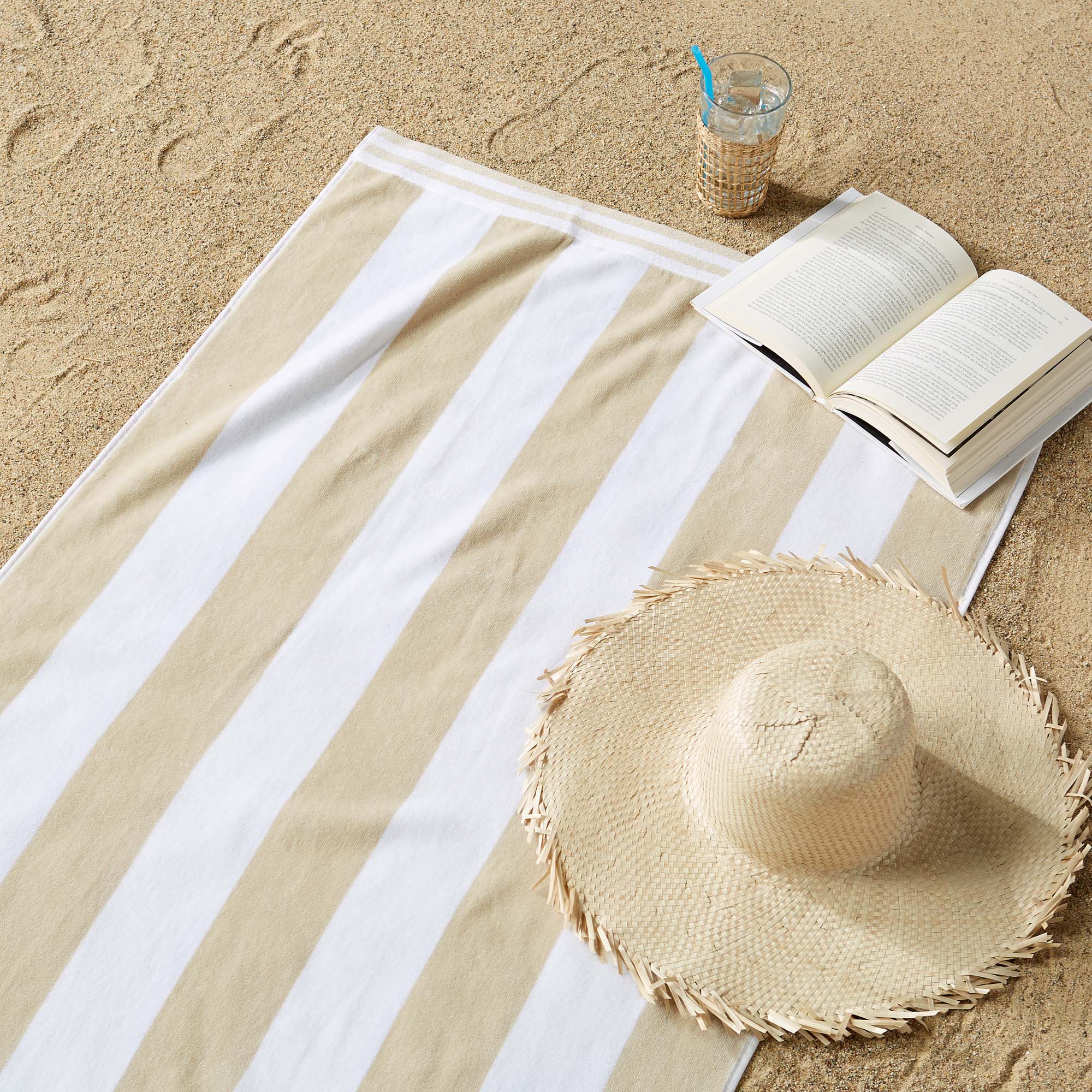 4 Pack Striped Cabana Oversized Beach Towel - Edgartown - Image 41