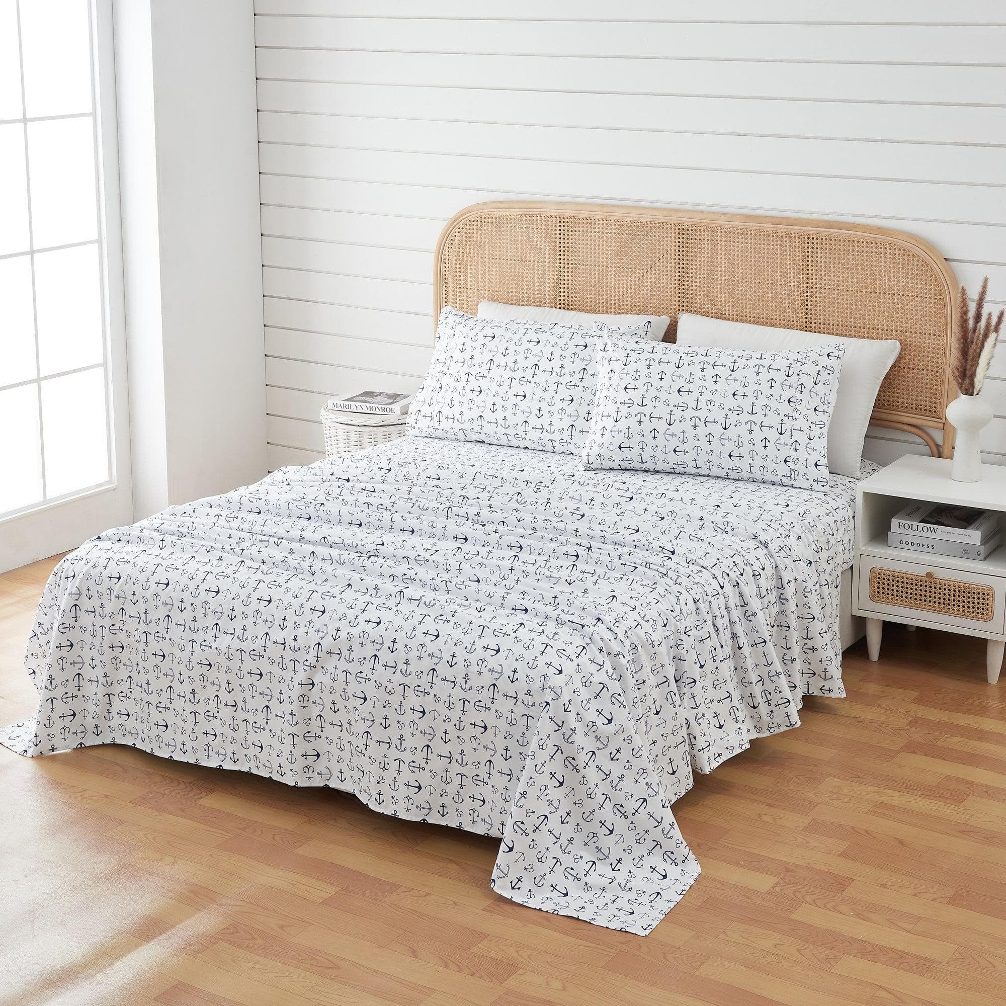 4-Piece Coastal Microfiber Sheet - Newport Collection - Image 79