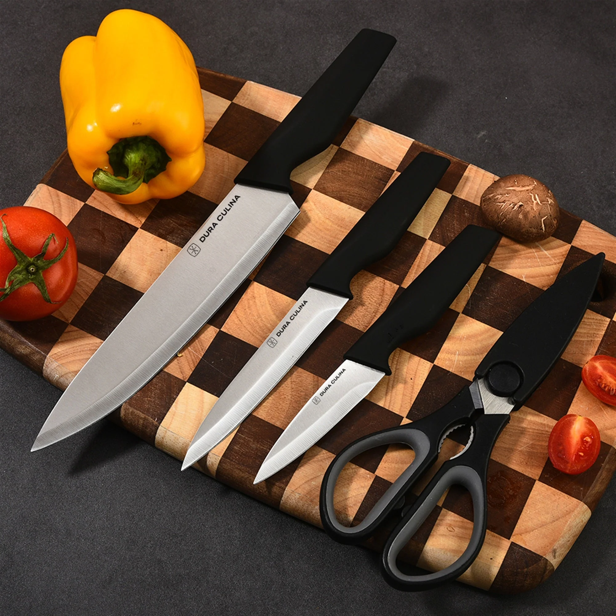 4-Piece Knife Set with Multi-Purpose Shears - Image 4