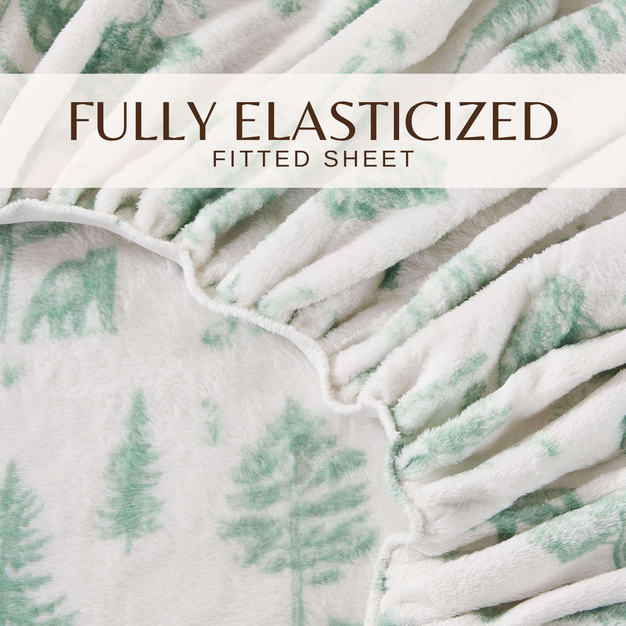 4-Piece Printed Plush Sheet - Velvet Luxe Collection - Image 106