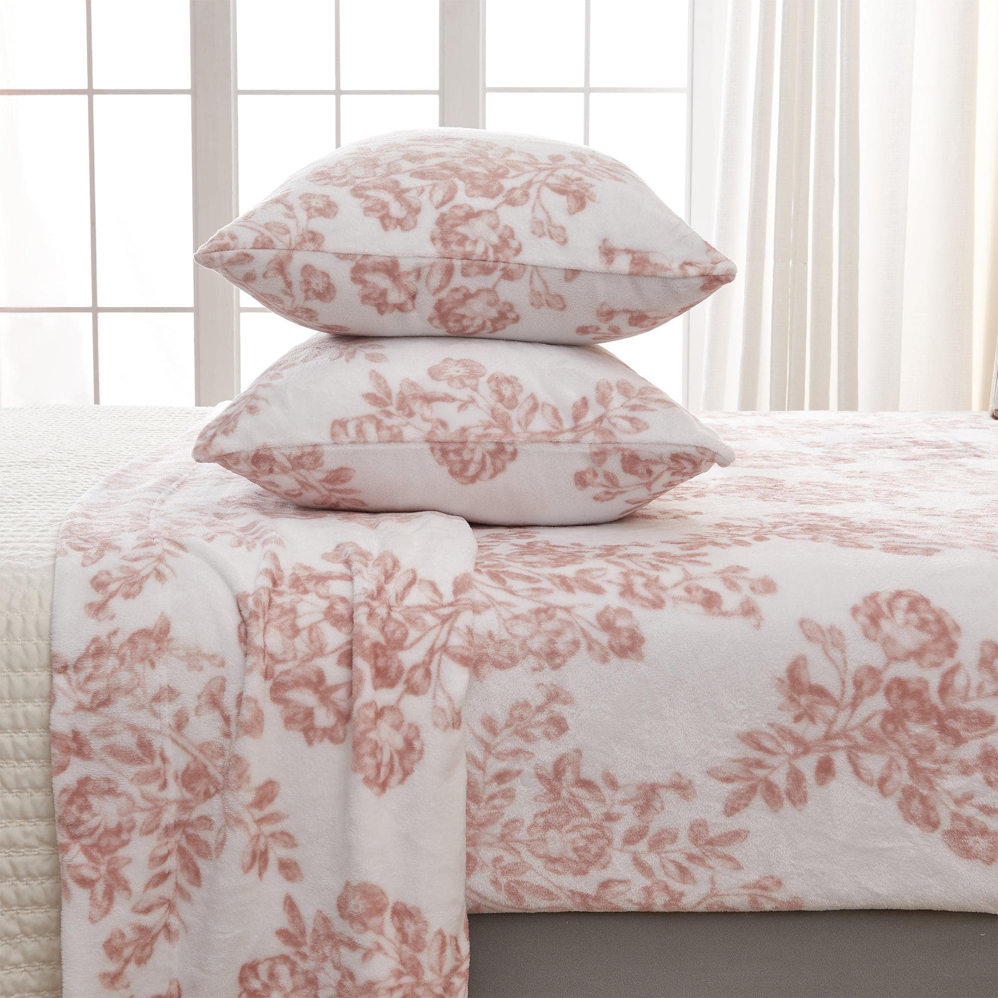 4-Piece Printed Plush Sheet - Velvet Luxe Collection - Image 122