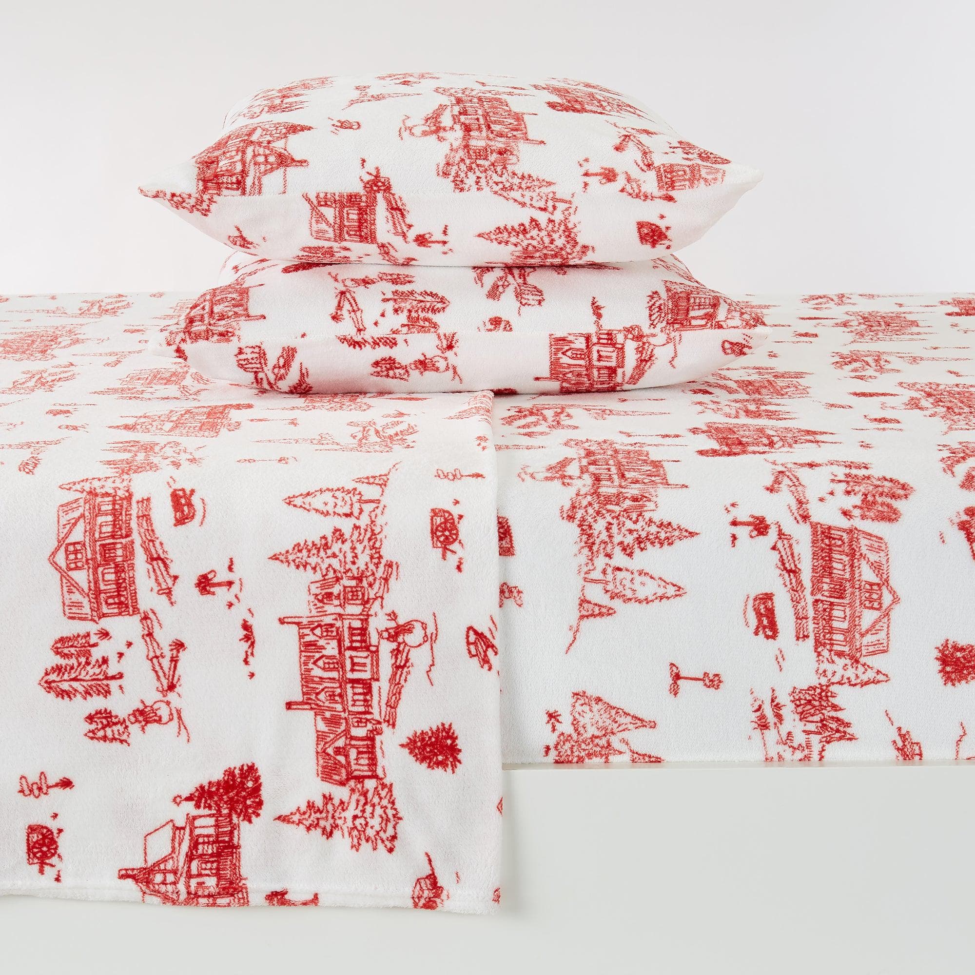 4-Piece Printed Plush Sheet - Velvet Luxe Collection - Image 27