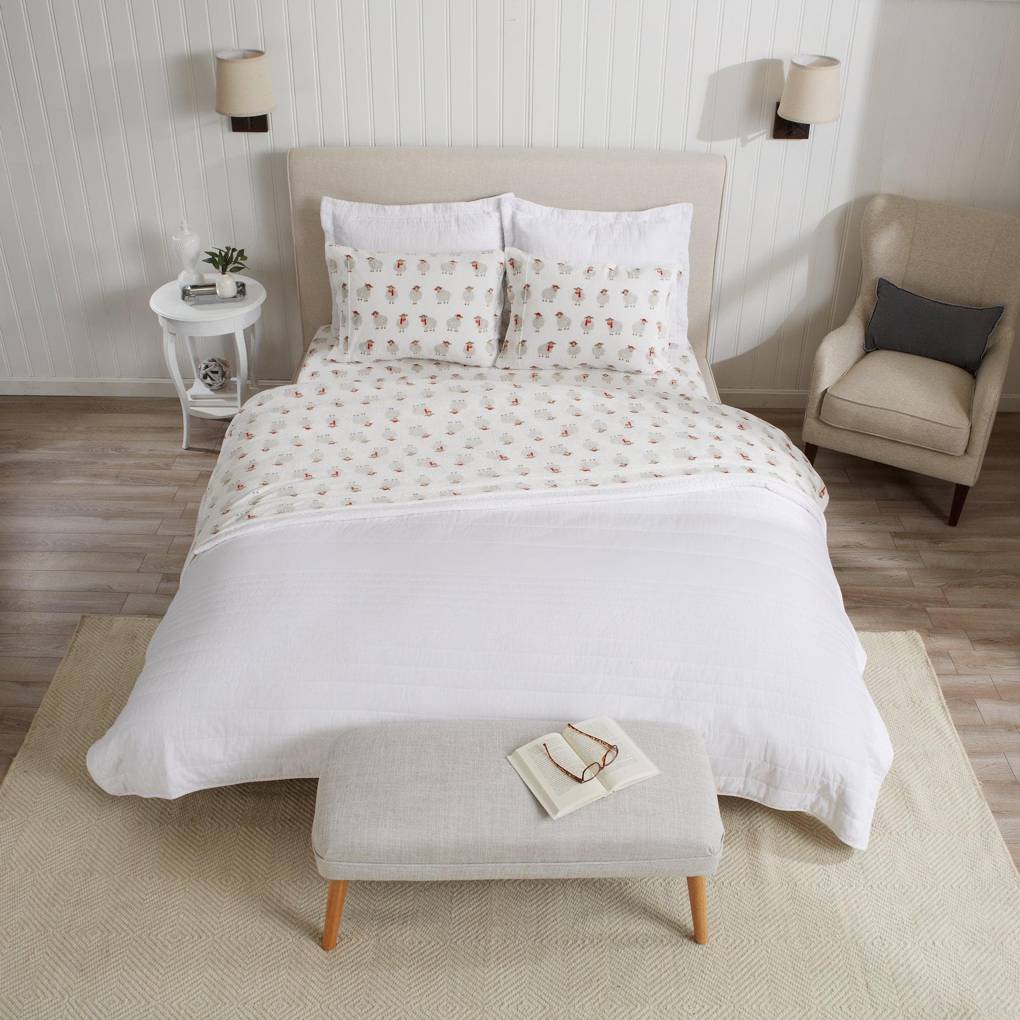 4-Piece Printed Plush Sheet - Velvet Luxe Collection - Image 52