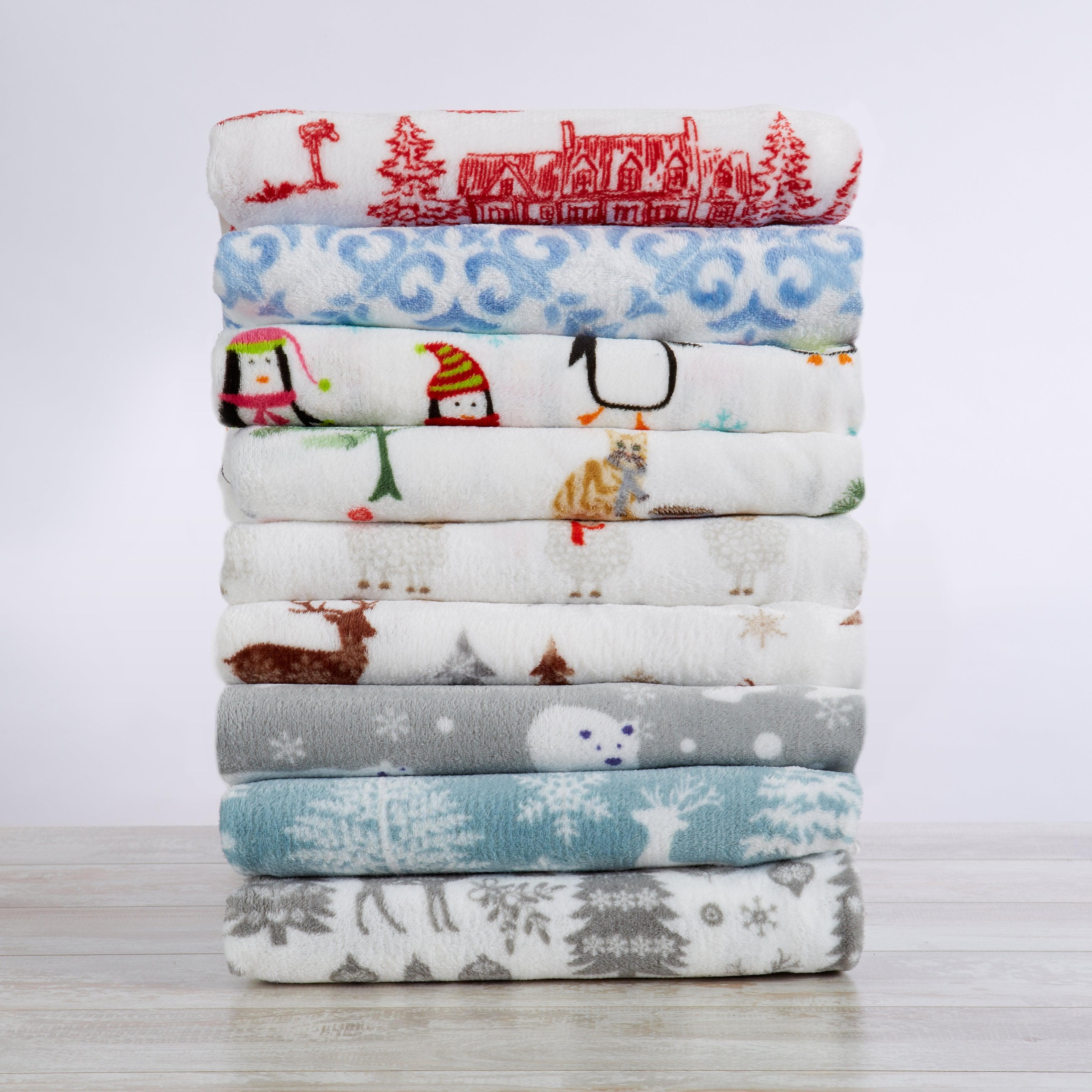 4-Piece Printed Plush Sheet - Velvet Luxe Collection - Image 59