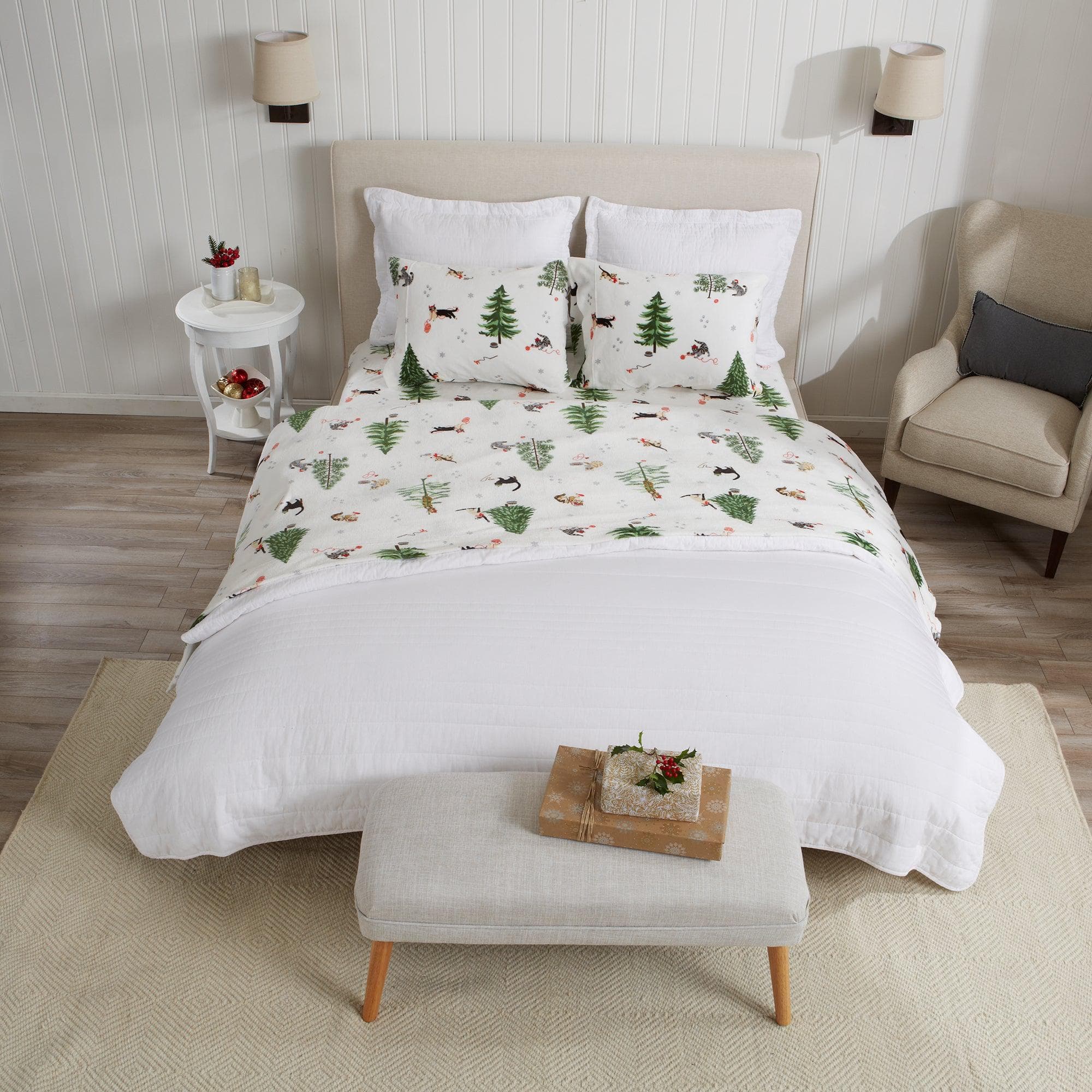 4-Piece Printed Plush Sheet - Velvet Luxe Collection - Image 75