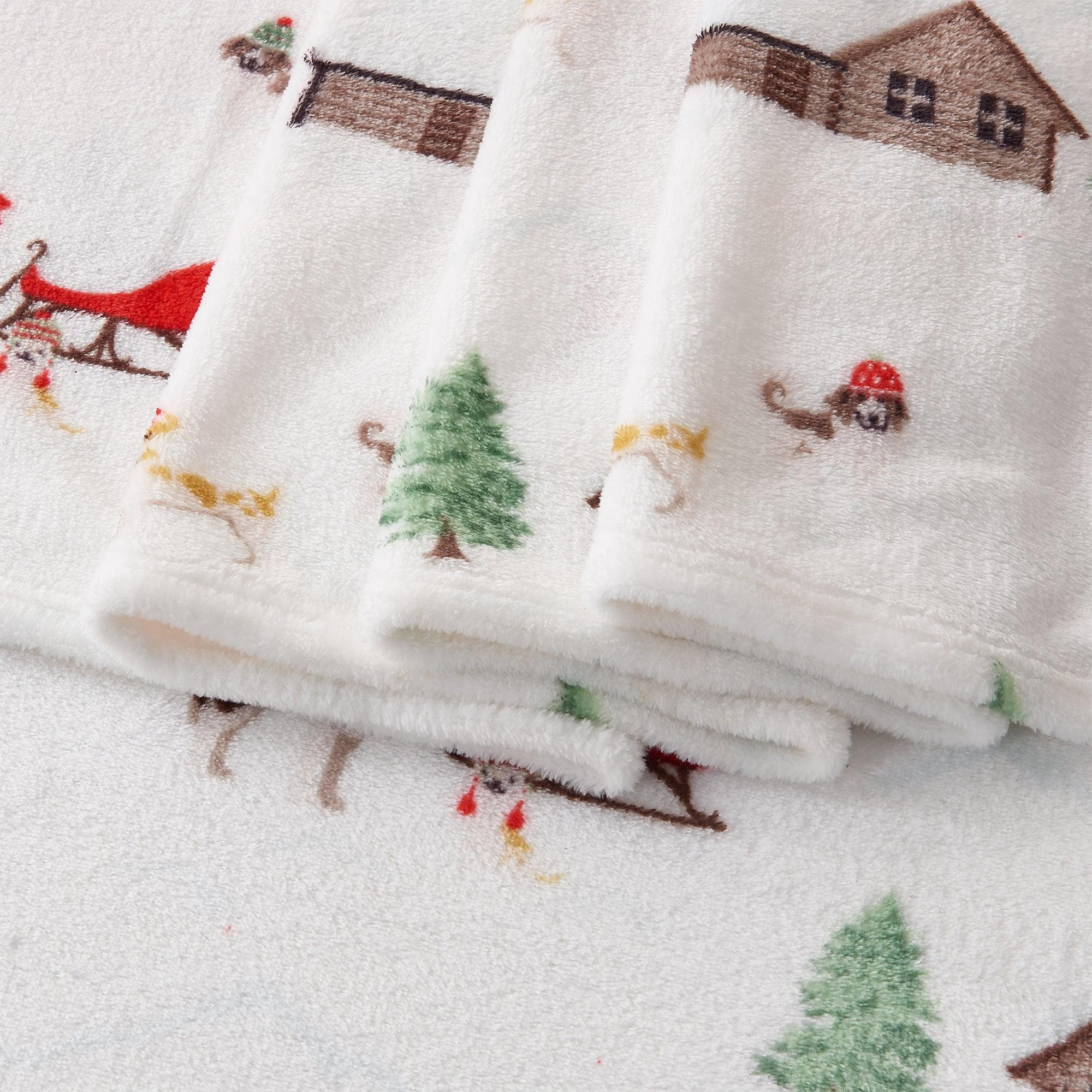 4-Piece Printed Plush Sheet - Velvet Luxe Collection - Image 96