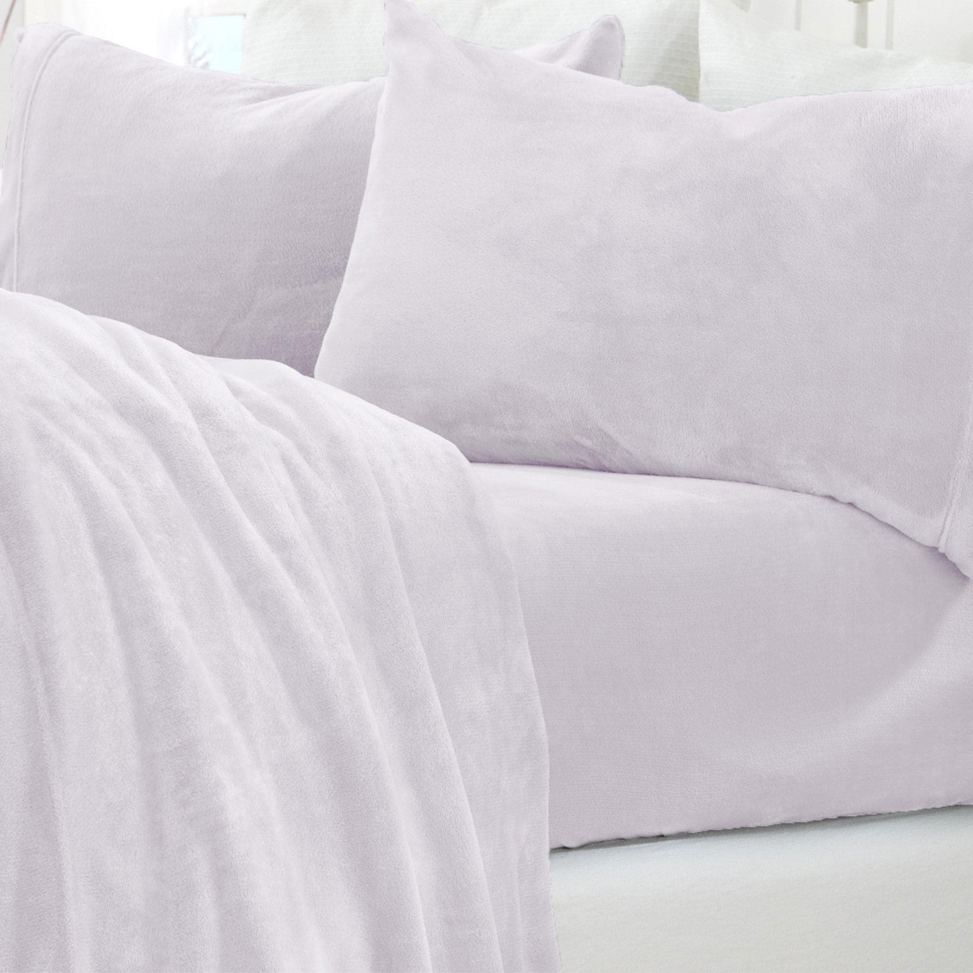 4-Piece Solid Plush Sheet - Velvet Luxe Collection - Image 50