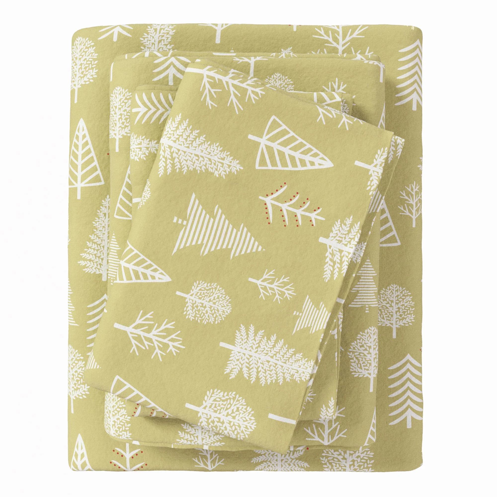 4-Piece Turkish Cotton Flannel Sheet - Lakeview Collection - Image 30