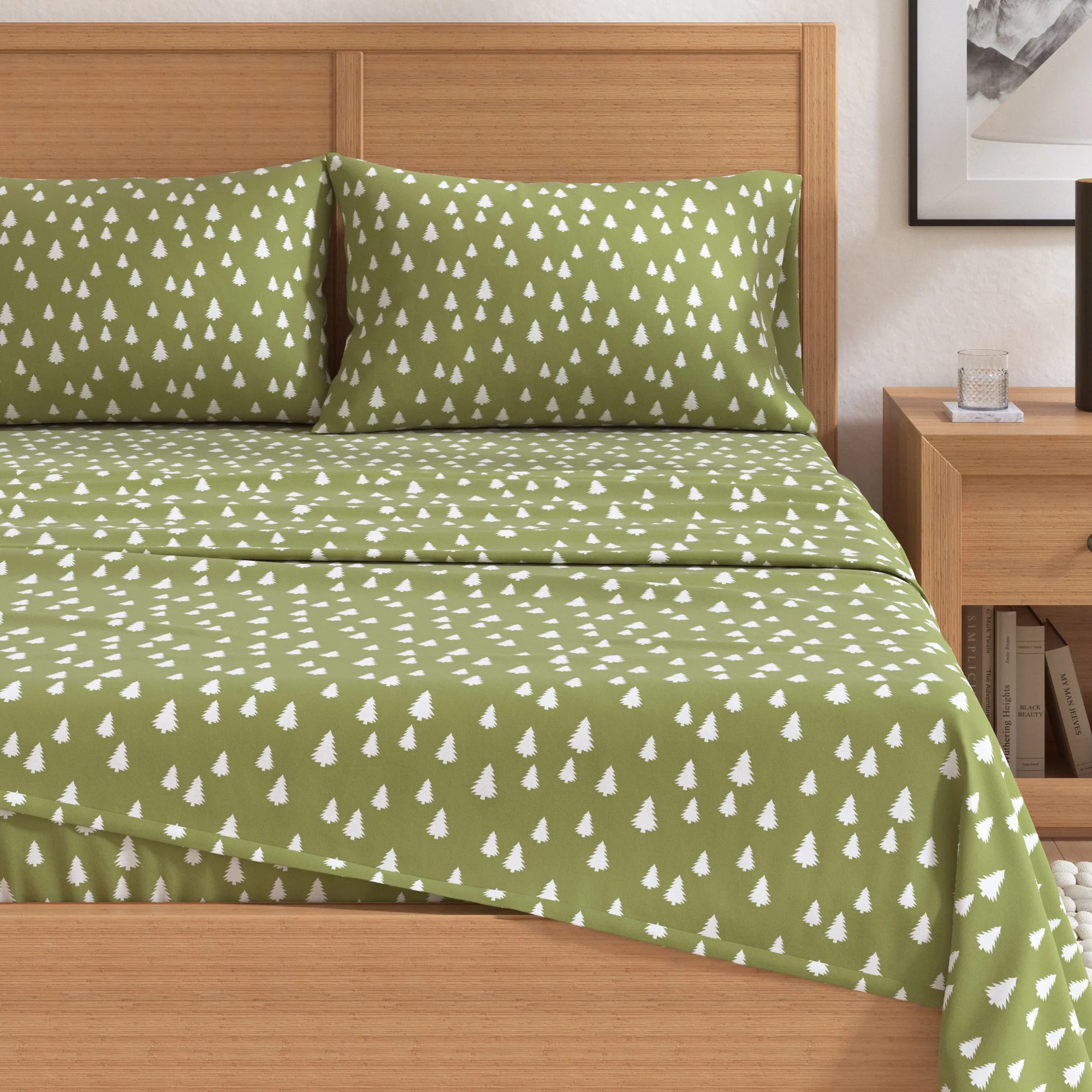 4-Piece Turkish Cotton Flannel Sheet - Lakeview Collection - Image 37