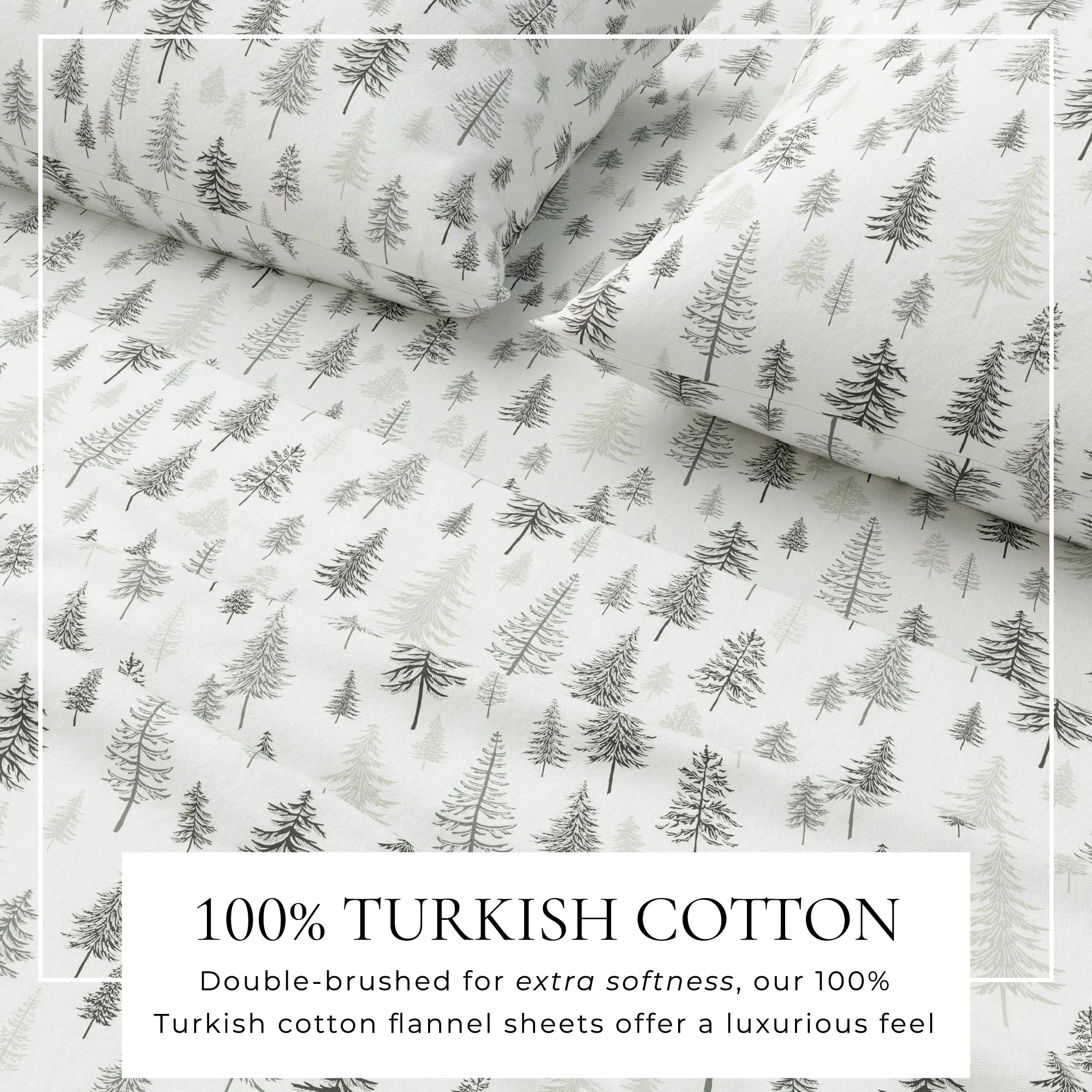 4-Piece Turkish Cotton Flannel Sheet - Stratton Collection - Image 13