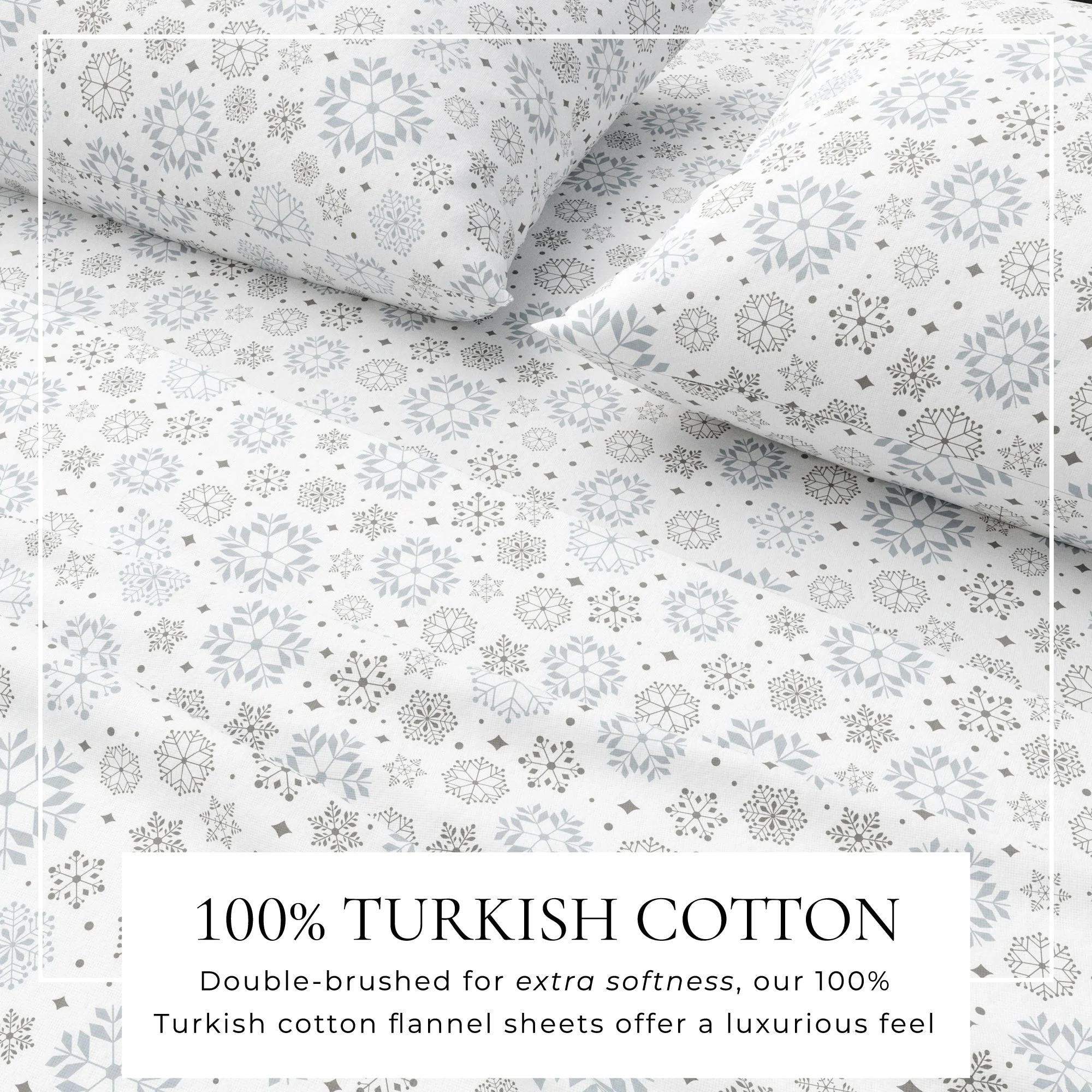 4-Piece Turkish Cotton Flannel Sheet - Stratton Collection - Image 26
