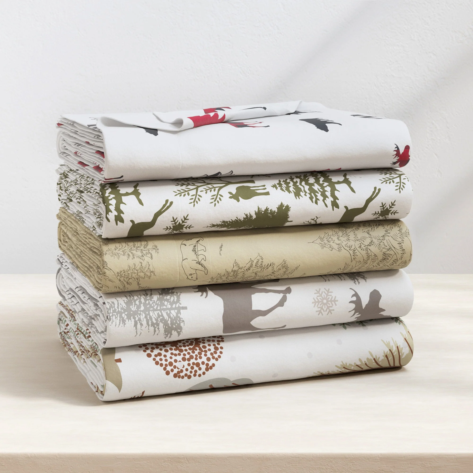 4-Piece Turkish Cotton Flannel Sheet - Stratton Collection - Image 65