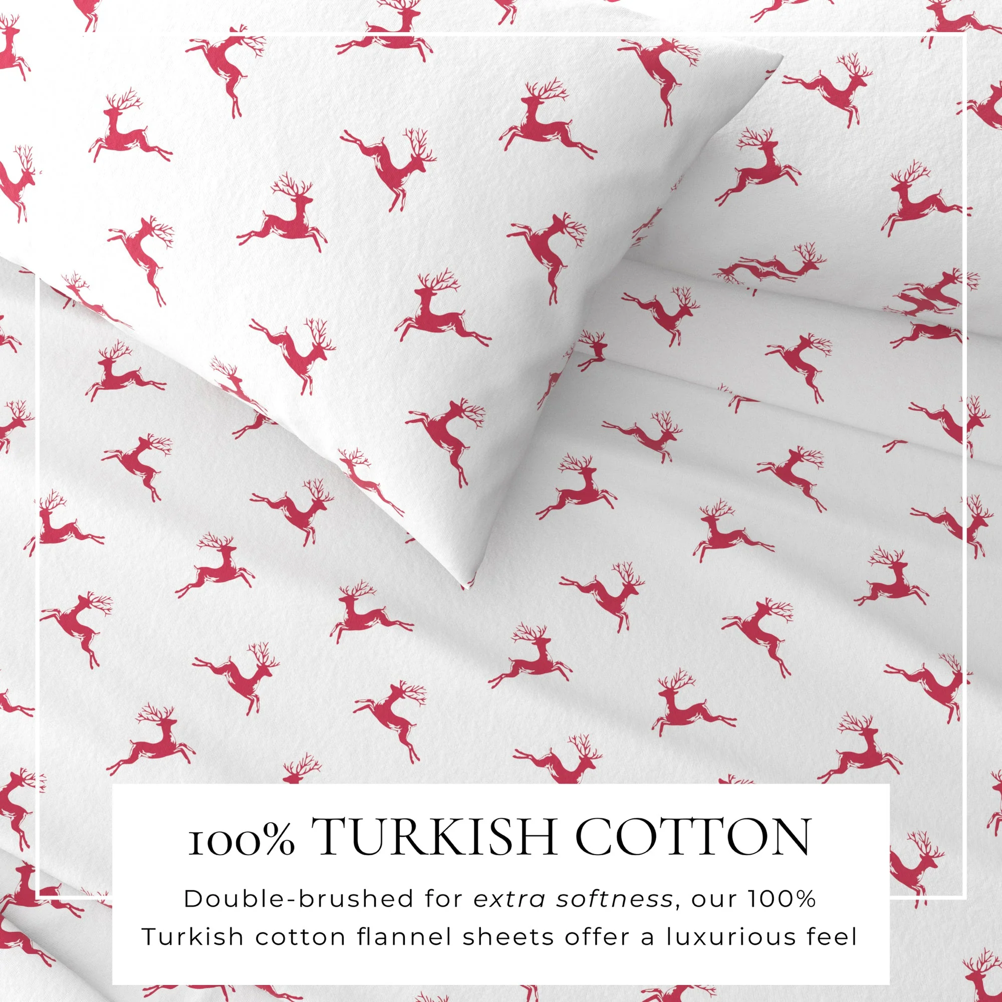 4-Piece Turkish Cotton Flannel Sheet - Whittaker Collection - Image 26