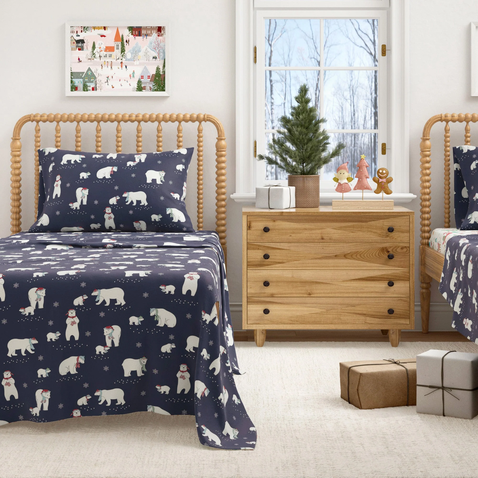 4-Piece Turkish Cotton Flannel Sheet - Whittaker Collection - Image 5