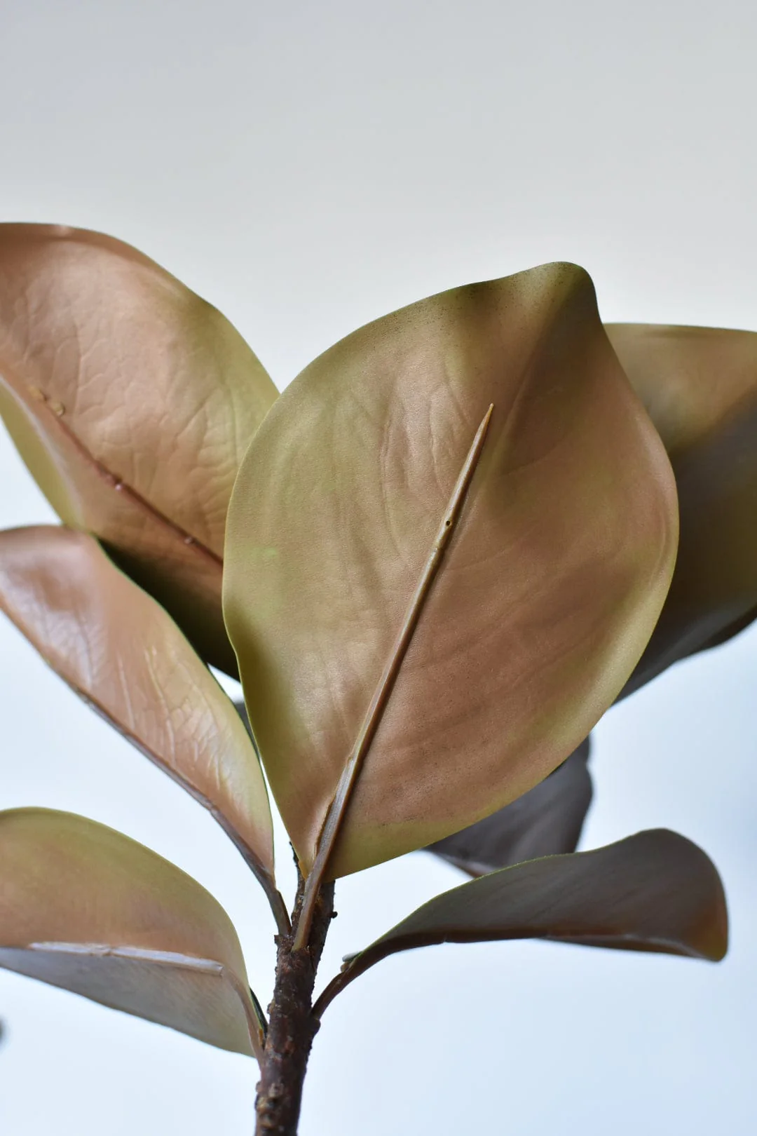 40" Faux Magnolia Leaf Branch - Image 4