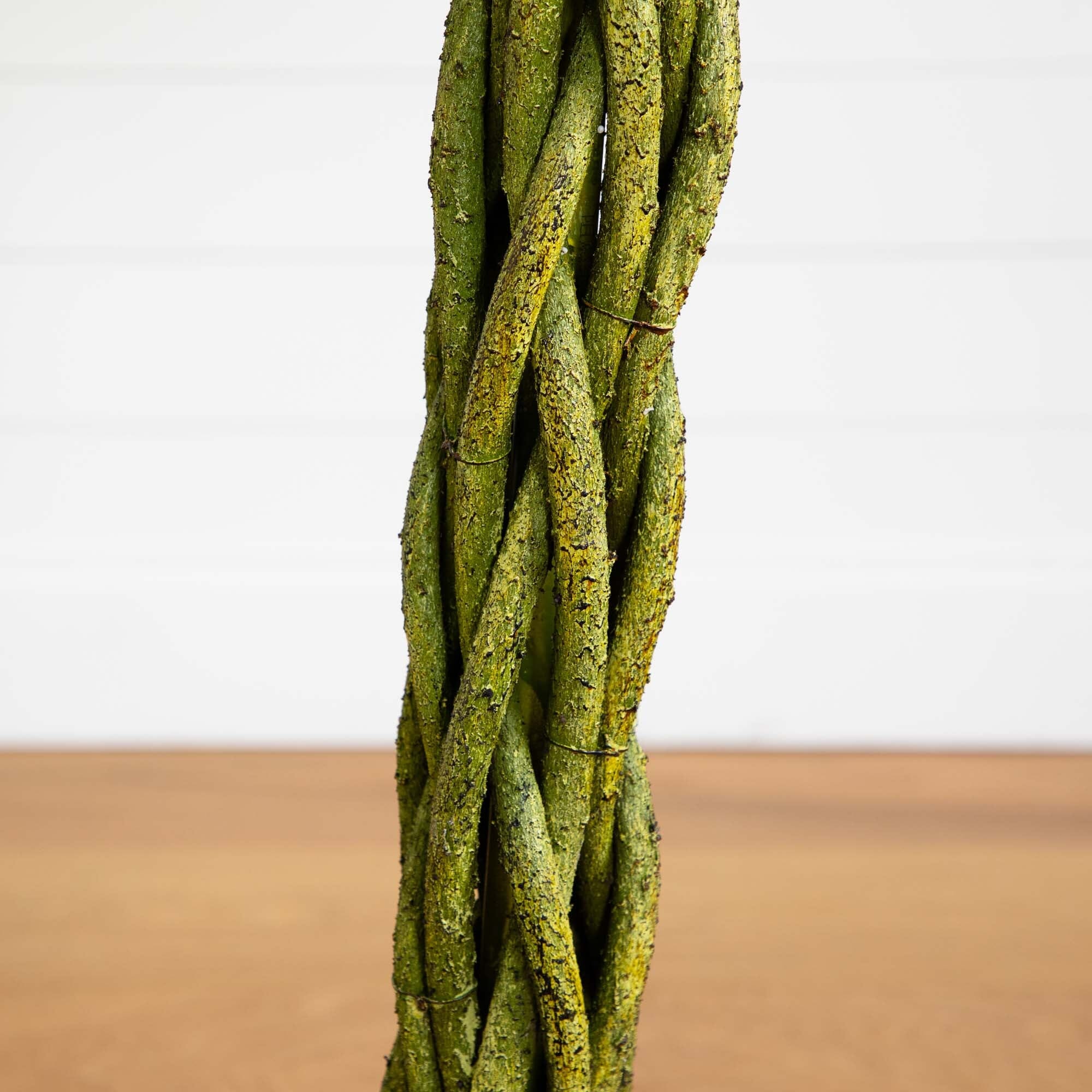 5' Ficus Artificial Tree with Woven Trunk UV Resistant - Image 3