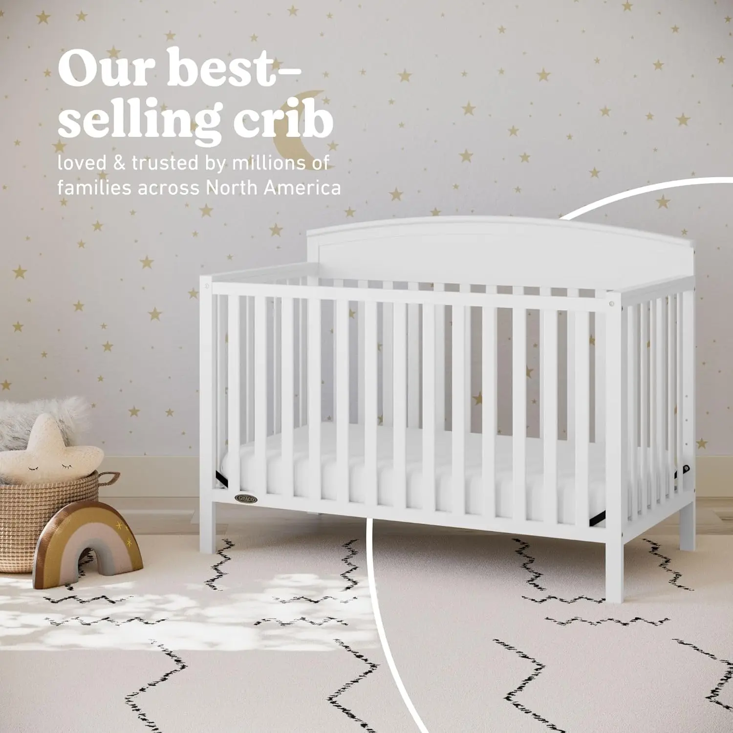 Sunflower Fields 5-in-1 Convertible Crib - Image 6
