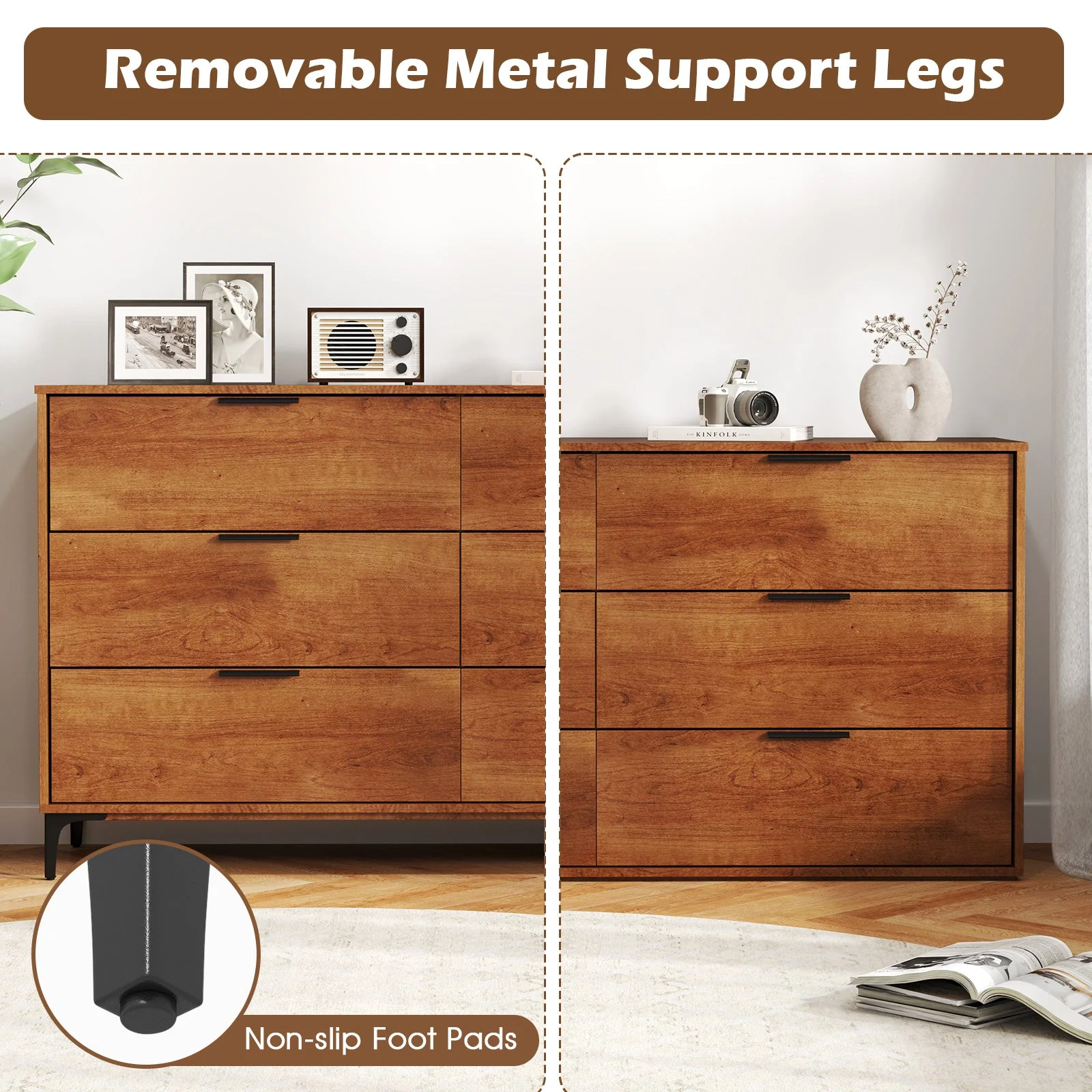 6-Drawer Dresser with Interlock System - Cherry - Image 7