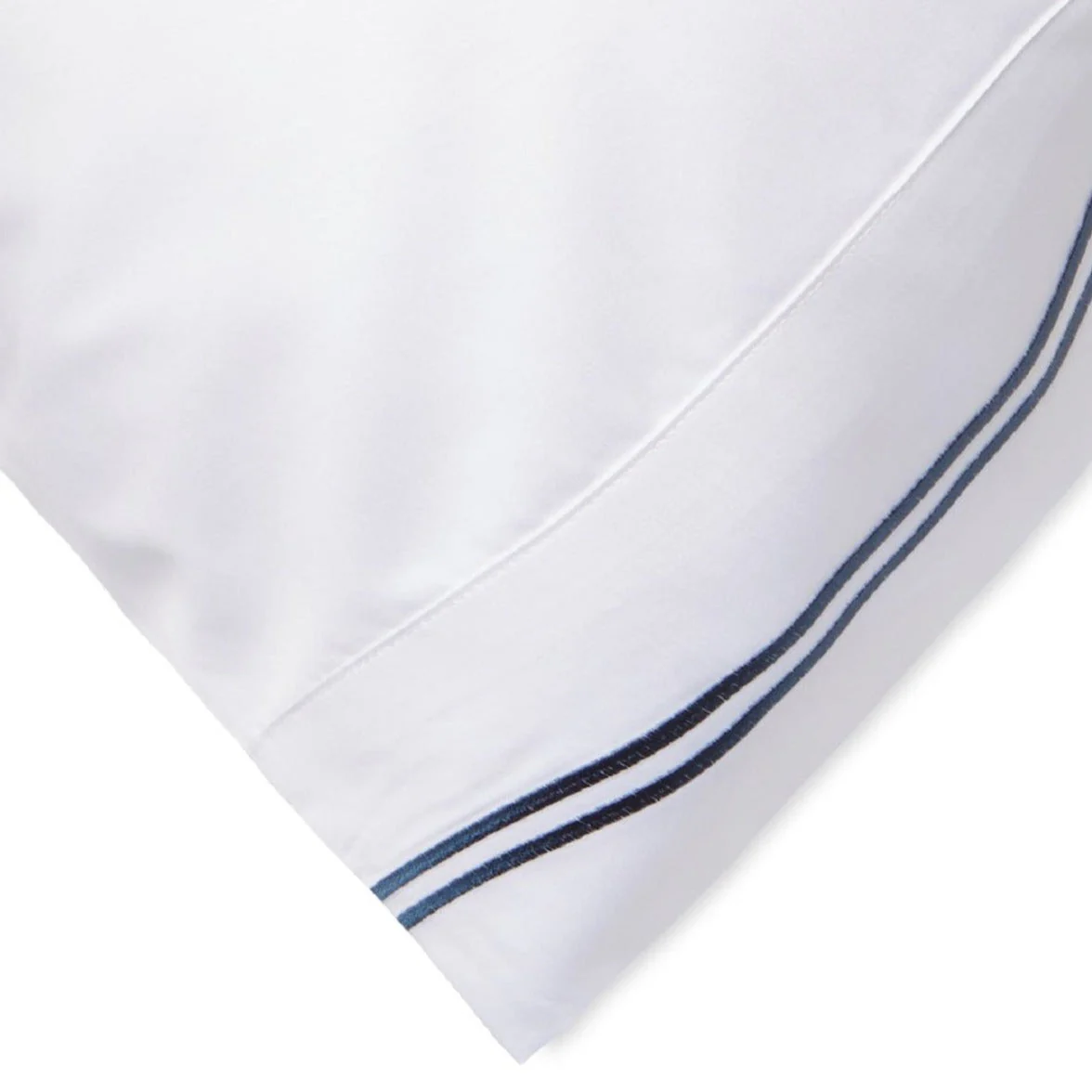 600 Thread Count Double Stripe Embroidered Pillowcases - Image 5