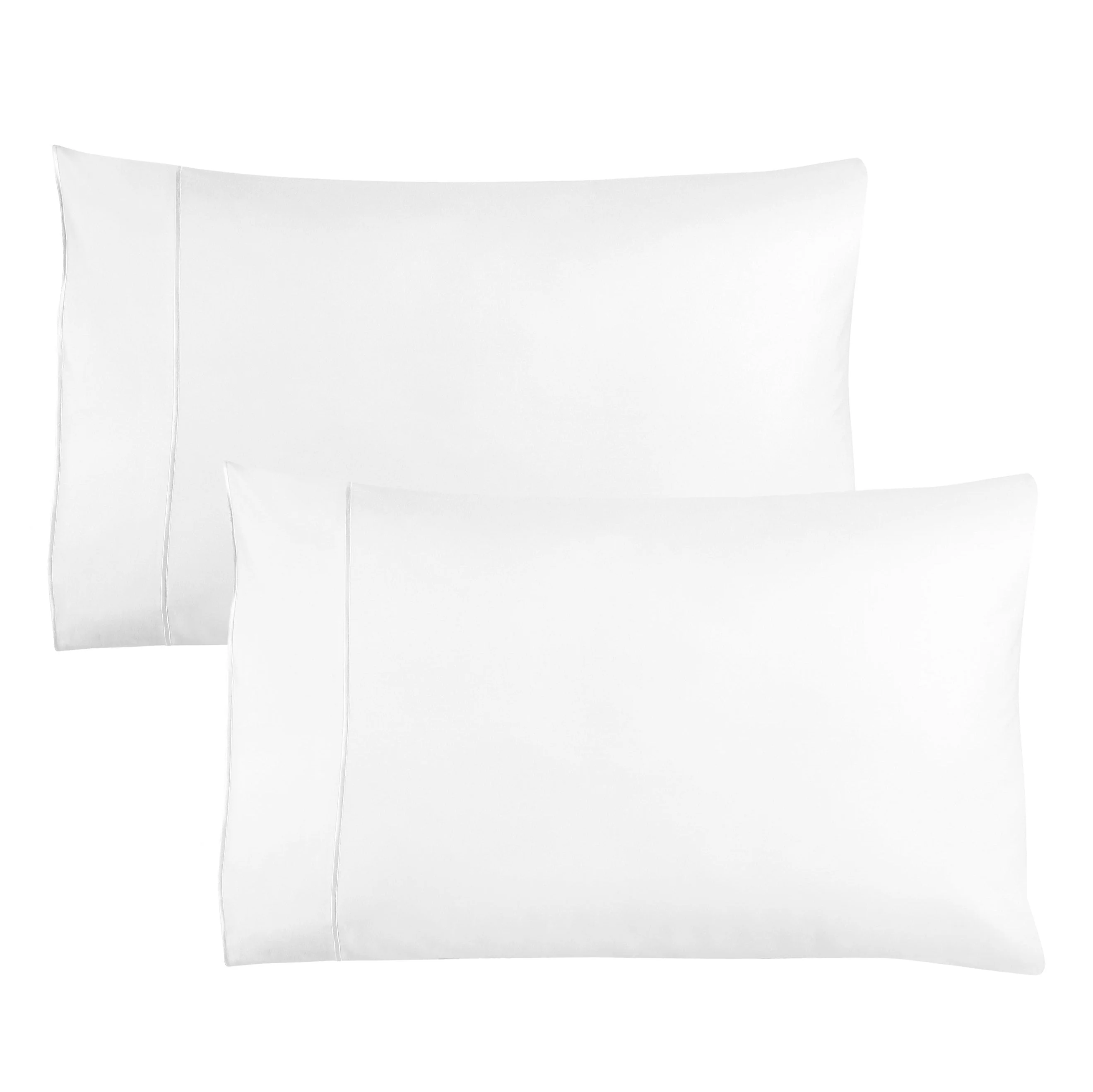 600 Thread Framed Sateen Embroidered Cotton Pillowcase Pair - Image 19