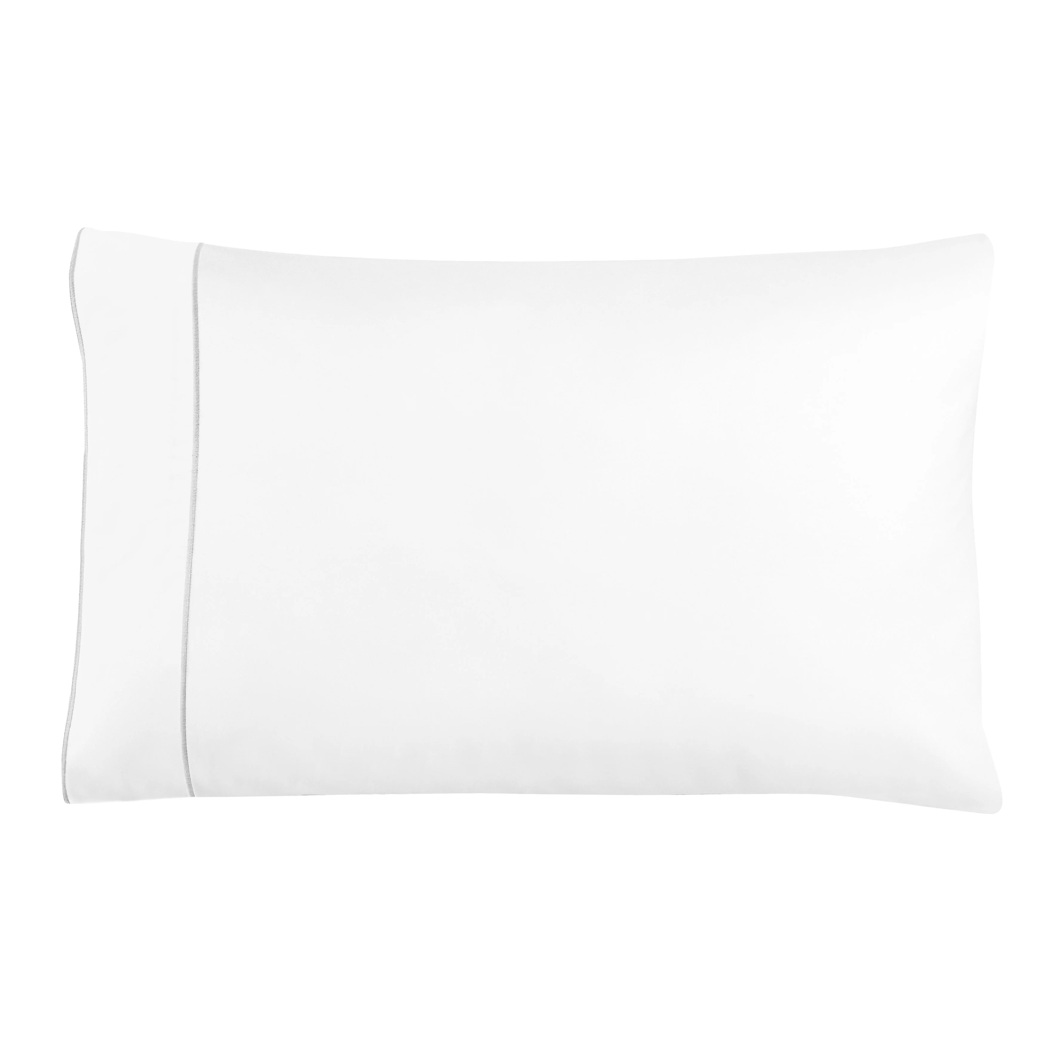 600 Thread Framed Sateen Embroidered Cotton Pillowcase Pair - Image 9