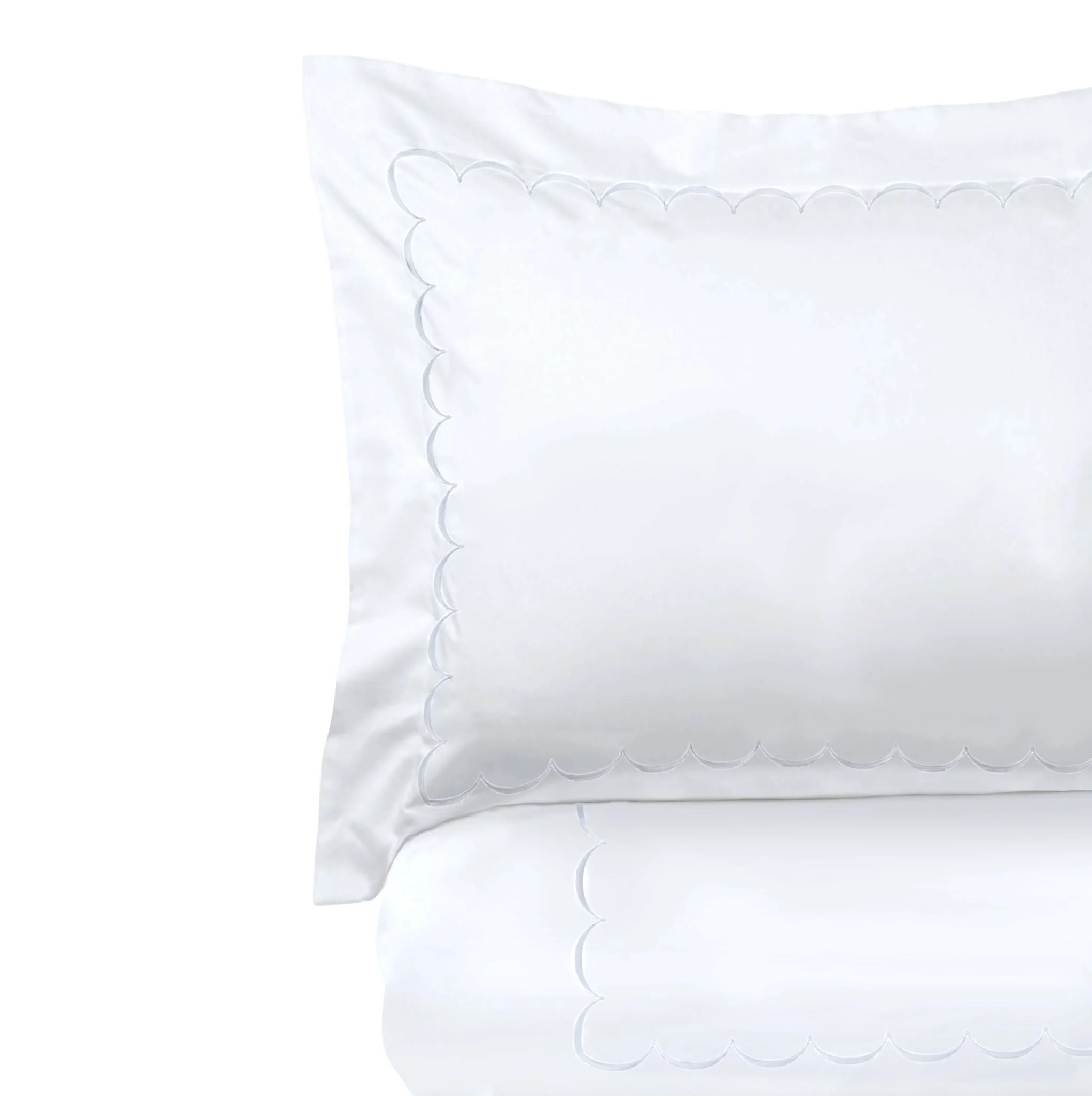 Scallop Embroidered Duvet Set - Image 8