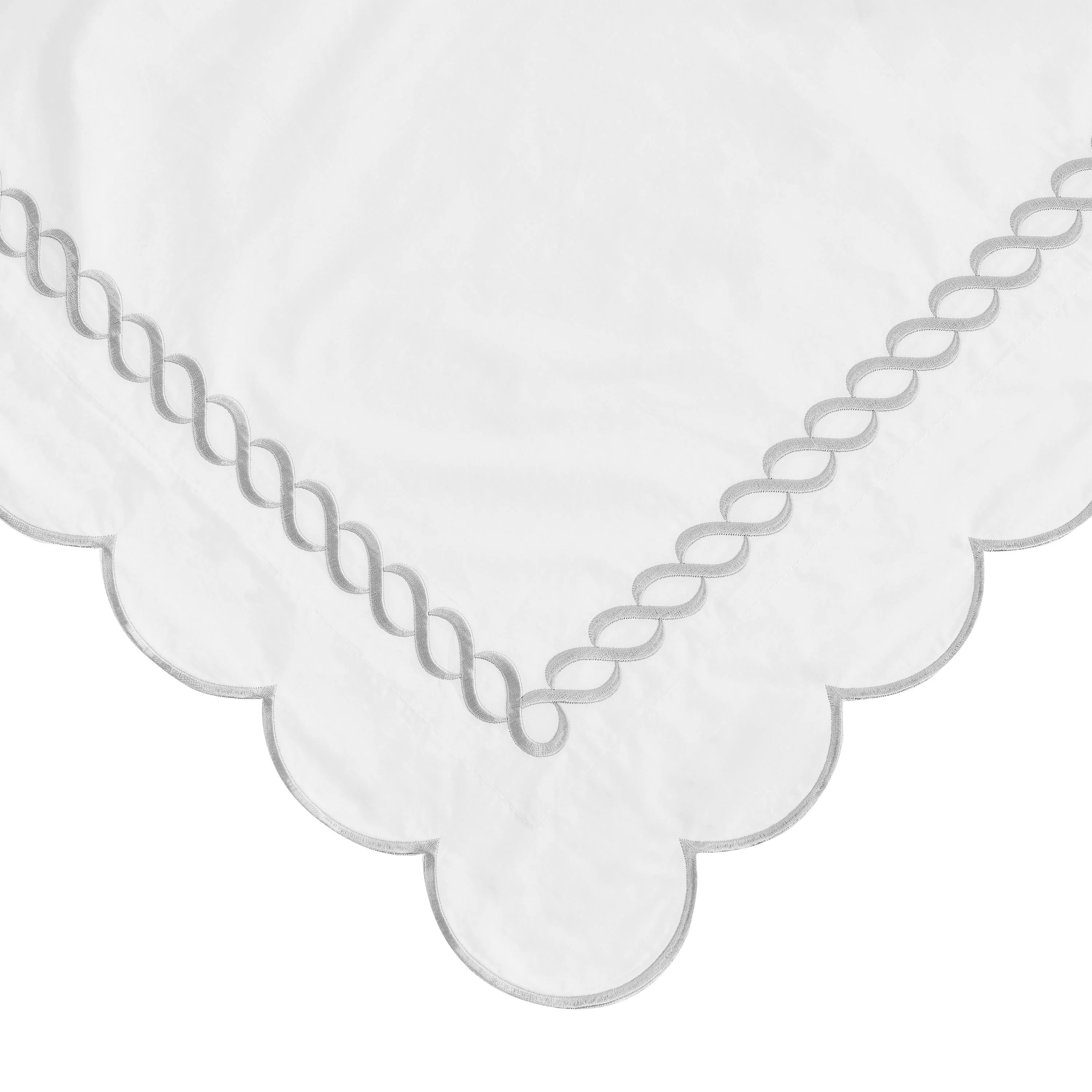 Scallop Rope Embroidered Cotton Euro Sham Pair - Image 3