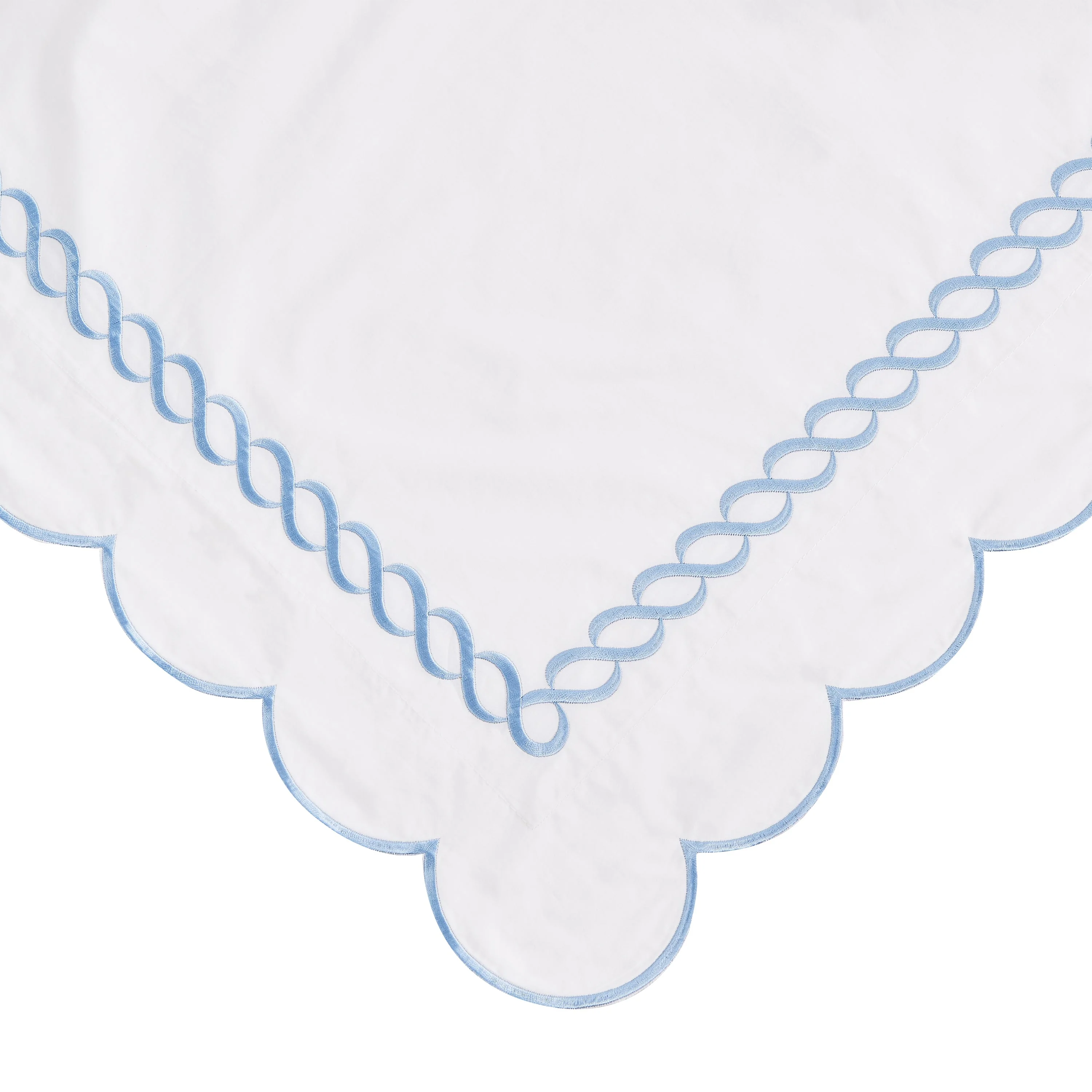 Scallop Rope Embroidered Cotton Euro Sham Pair - Image 6