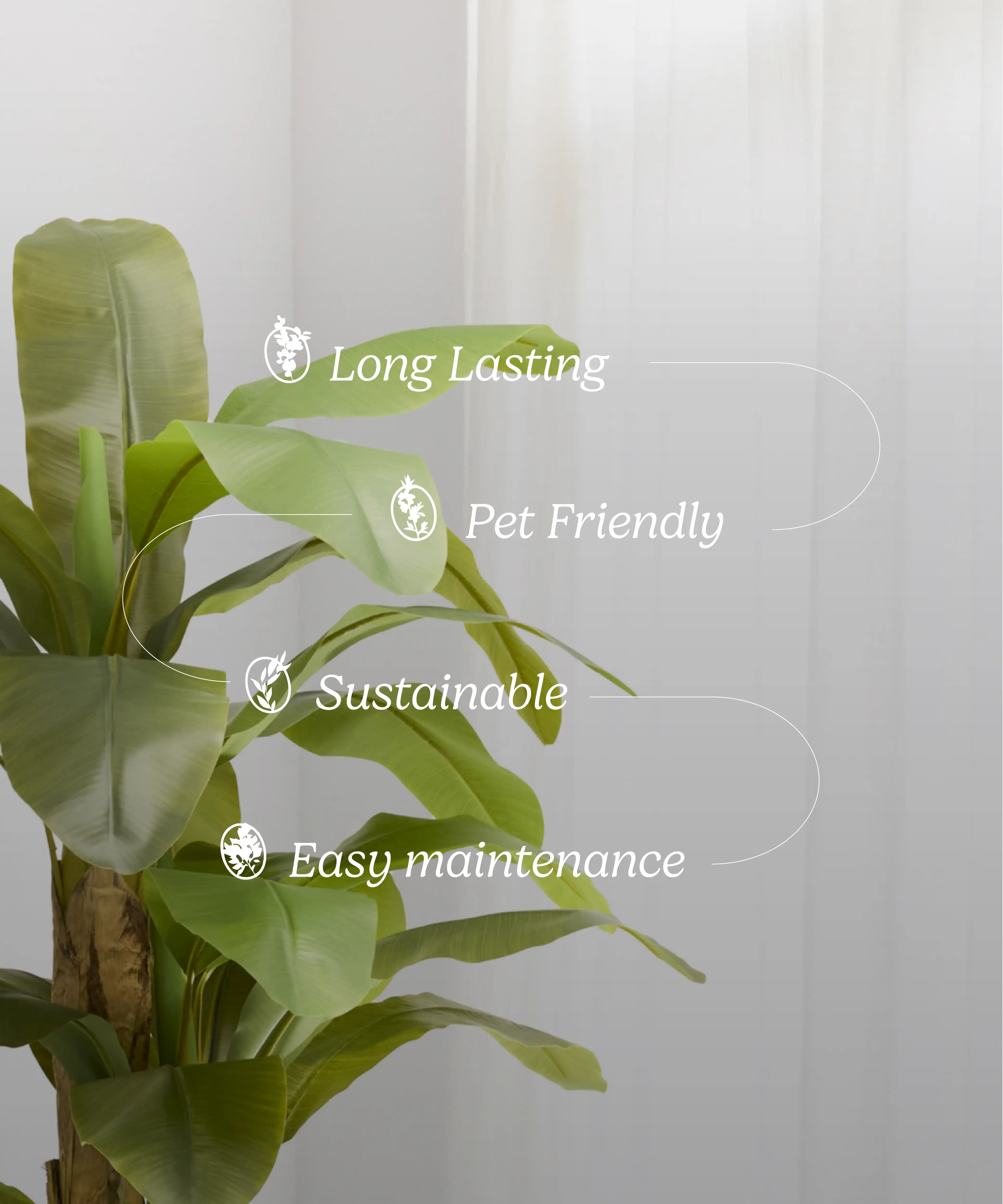 7ft Artificial Banana Tree - Image 5
