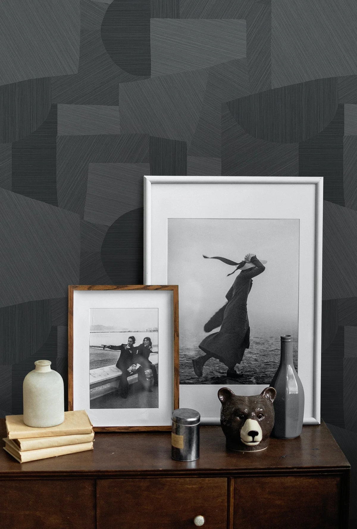A Lot More Textures Lahti Geometric Embossed Vinyl Unpasted Wallpaper - Image 16