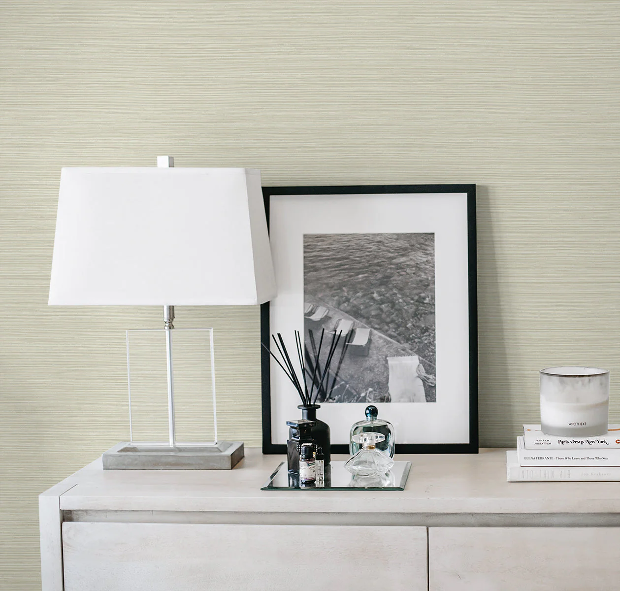 A Lot More Textures Lohja Faux Grasscloth Embossed Vinyl Unpasted Wallpaper - Image 9