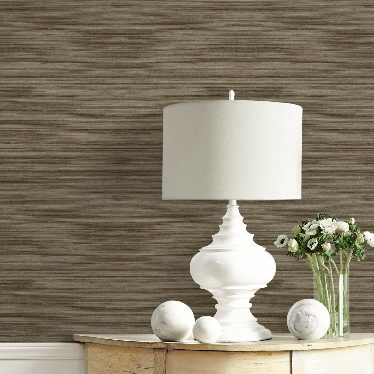 A Lot More Textures Rauma Faux Grasscloth Embossed Vinyl Unpasted Wallpaper - Image 9