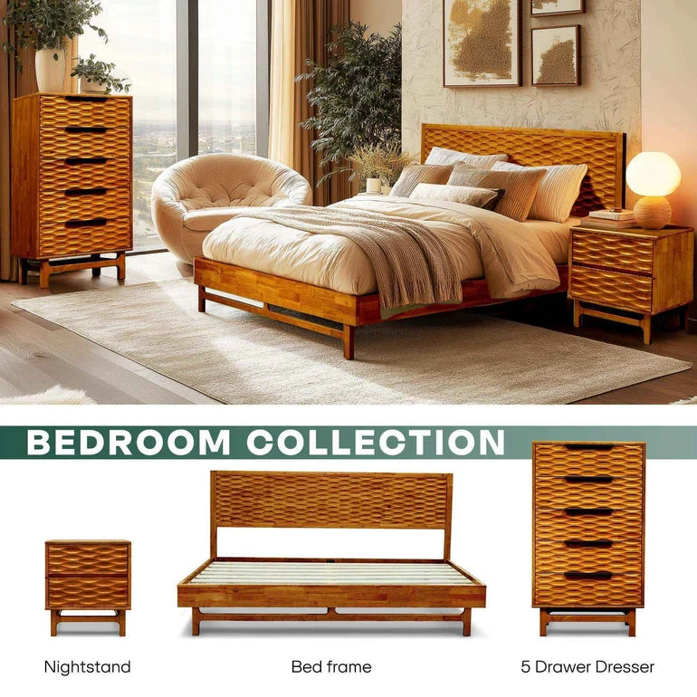 Acacia Elara Dresser with 5 Drawers - Image 2